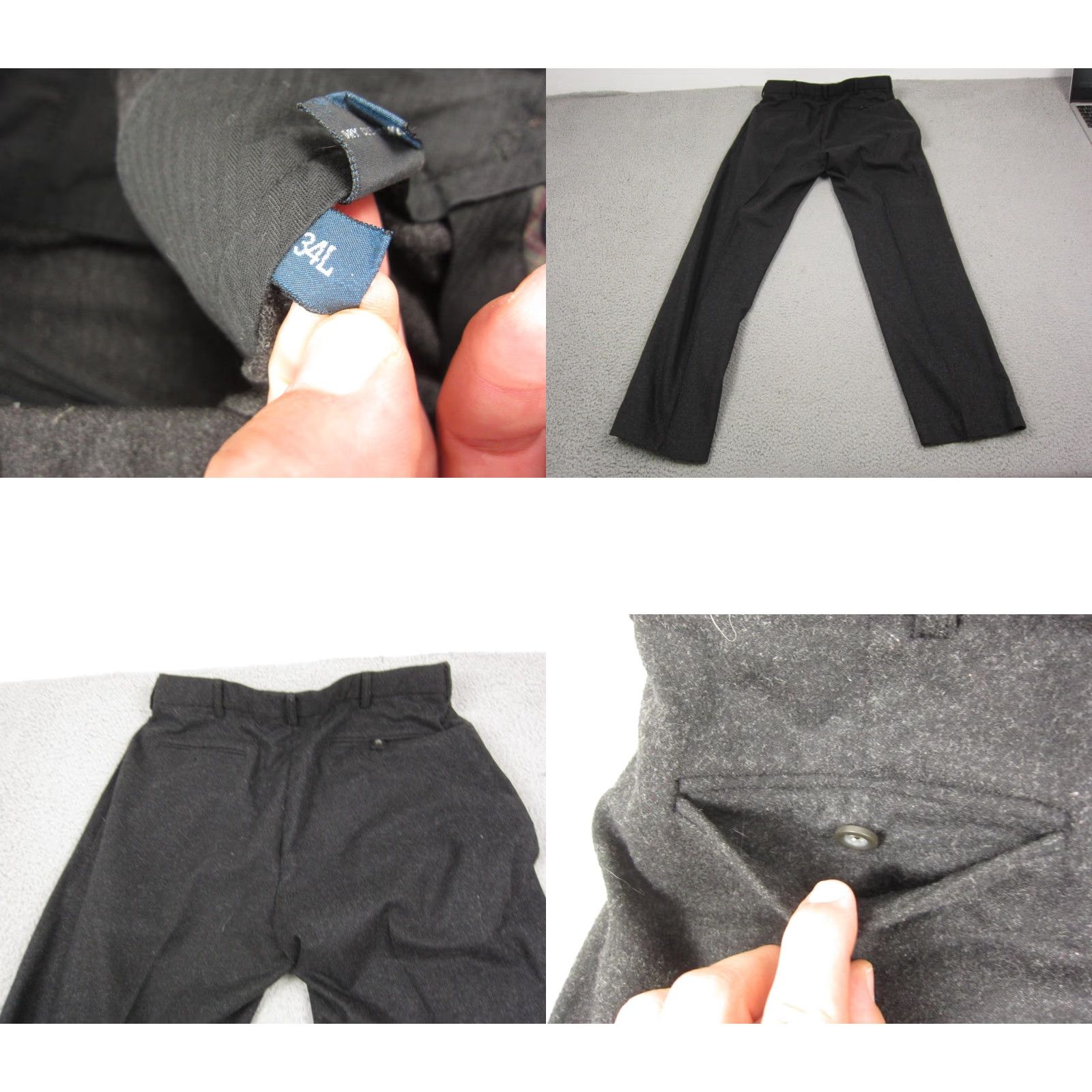 Polo Ralph Lauren Polo Ralph Lauren Pants Mens 34 Long Black Wool Chino Straight Size US S / EU 44-46 / 1 - 10 Thumbnail