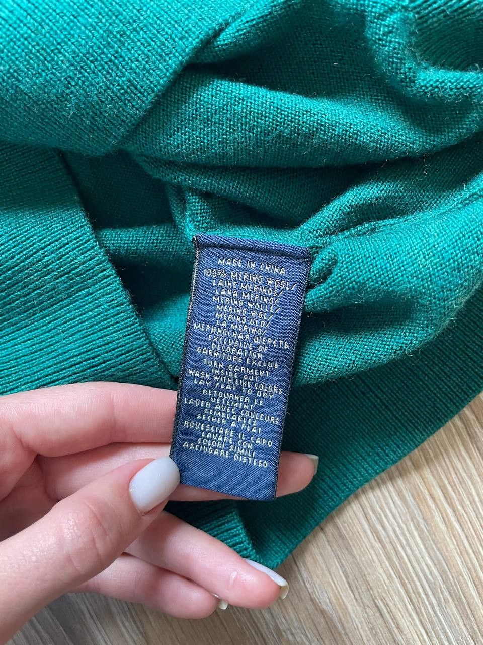 Polo Ralph Lauren Ralph Lauren Sport Jumper Merino Wool, Green V-neck Size M Size M / US 6-8 / IT 42-44 - 8 Thumbnail