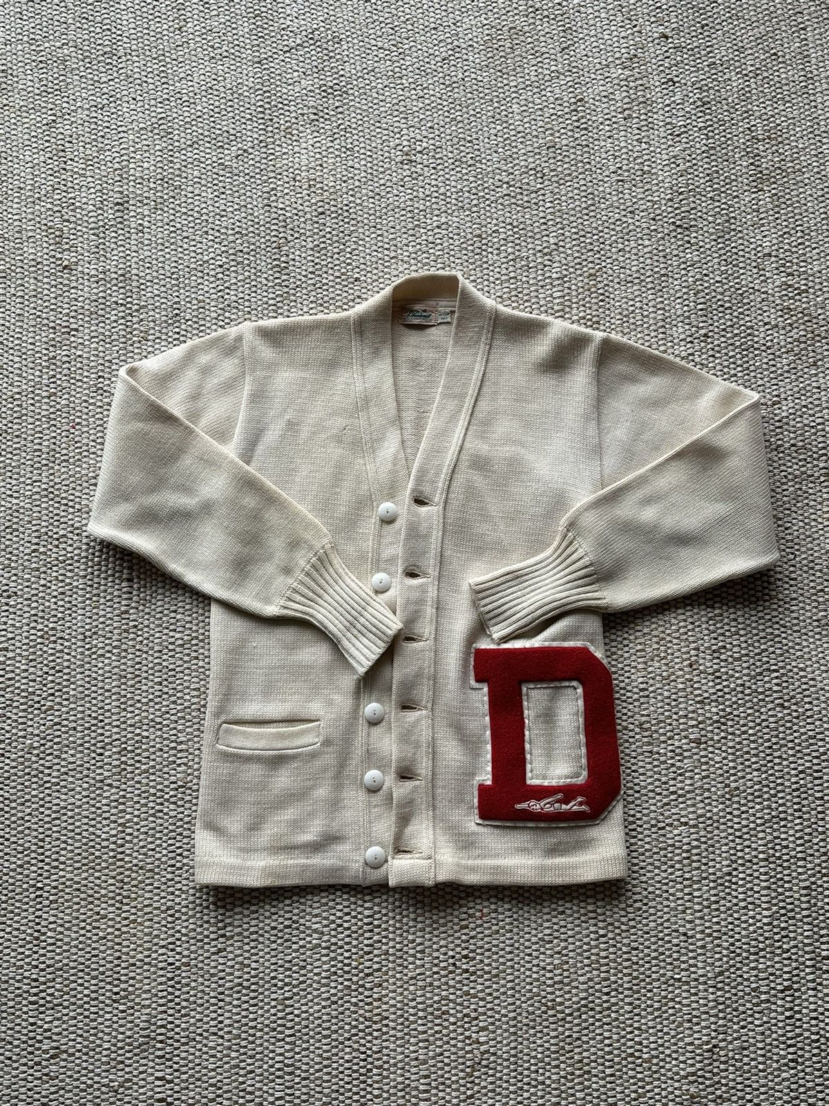 Vintage Vintage Varsity Wool Cardigan Size US S / EU 44-46 / 1 - 1 Thumbnail