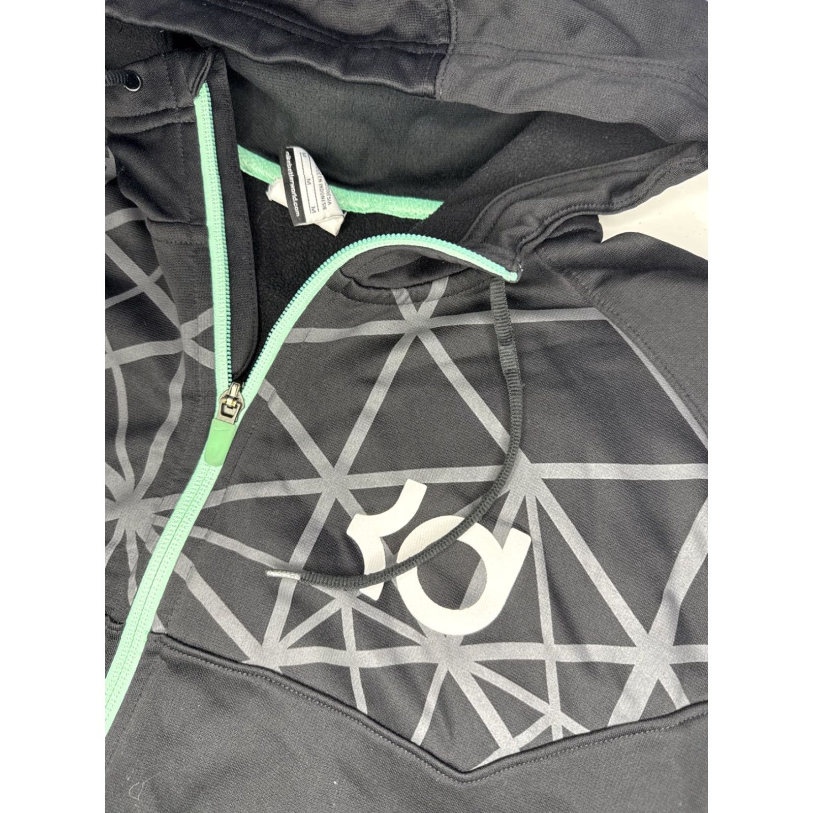 Nike Nike KD Kevin Durant Zip Hoodie Sweatshirt M Black Mint Basketball Therma Mens Size US M / EU 48-50 / 2 - 4 Thumbnail