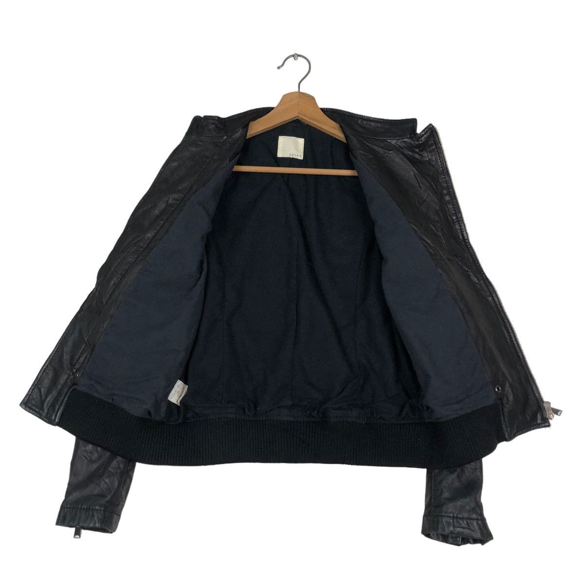 Issey Miyake 🔥Cropped Leather Biker Jacket Ships Japan Size US S / EU 44-46 / 1 - 13 Thumbnail