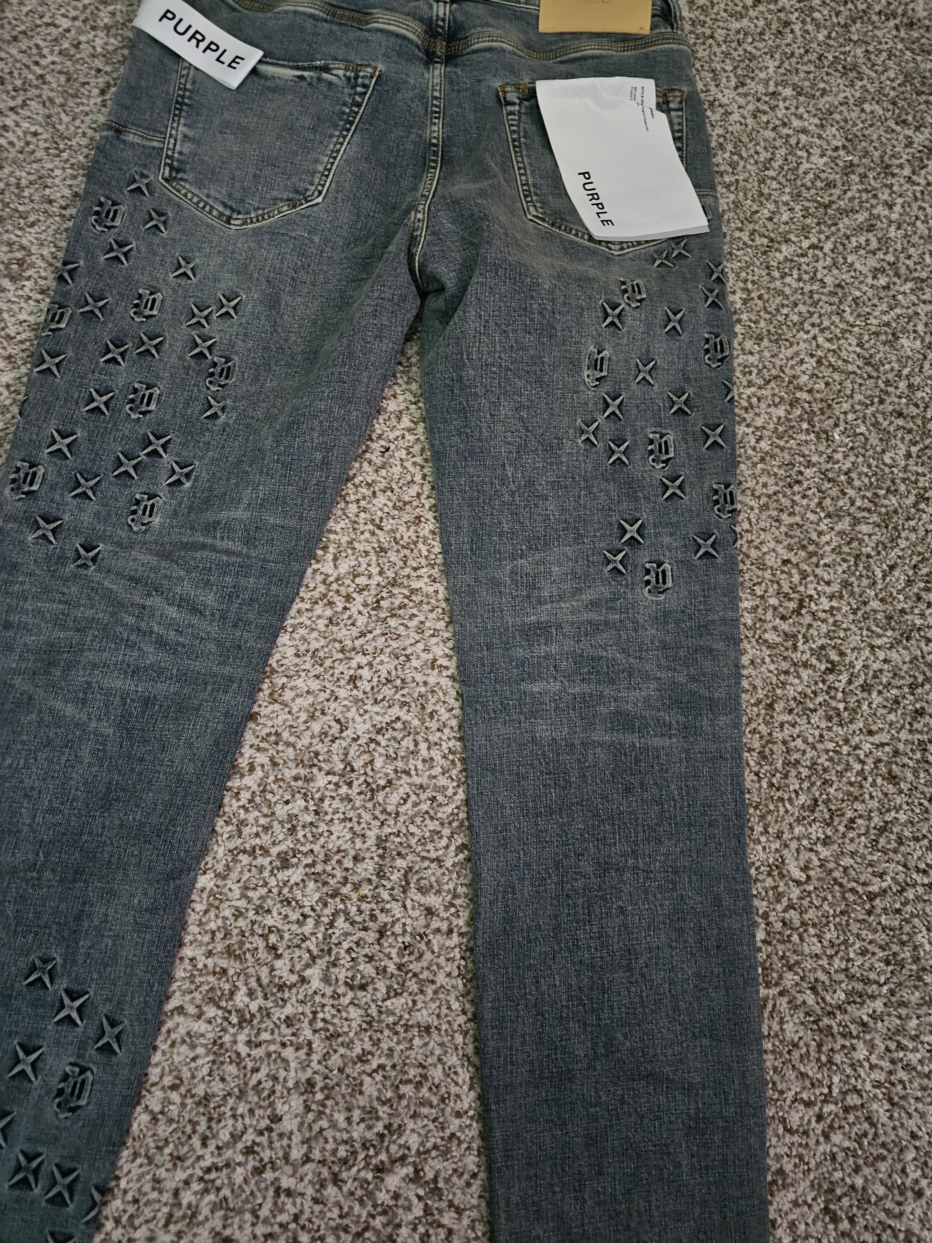 Purple Brand Purple Special Edition Monogram Jeans Size US 34 / EU 50 - 10 Thumbnail