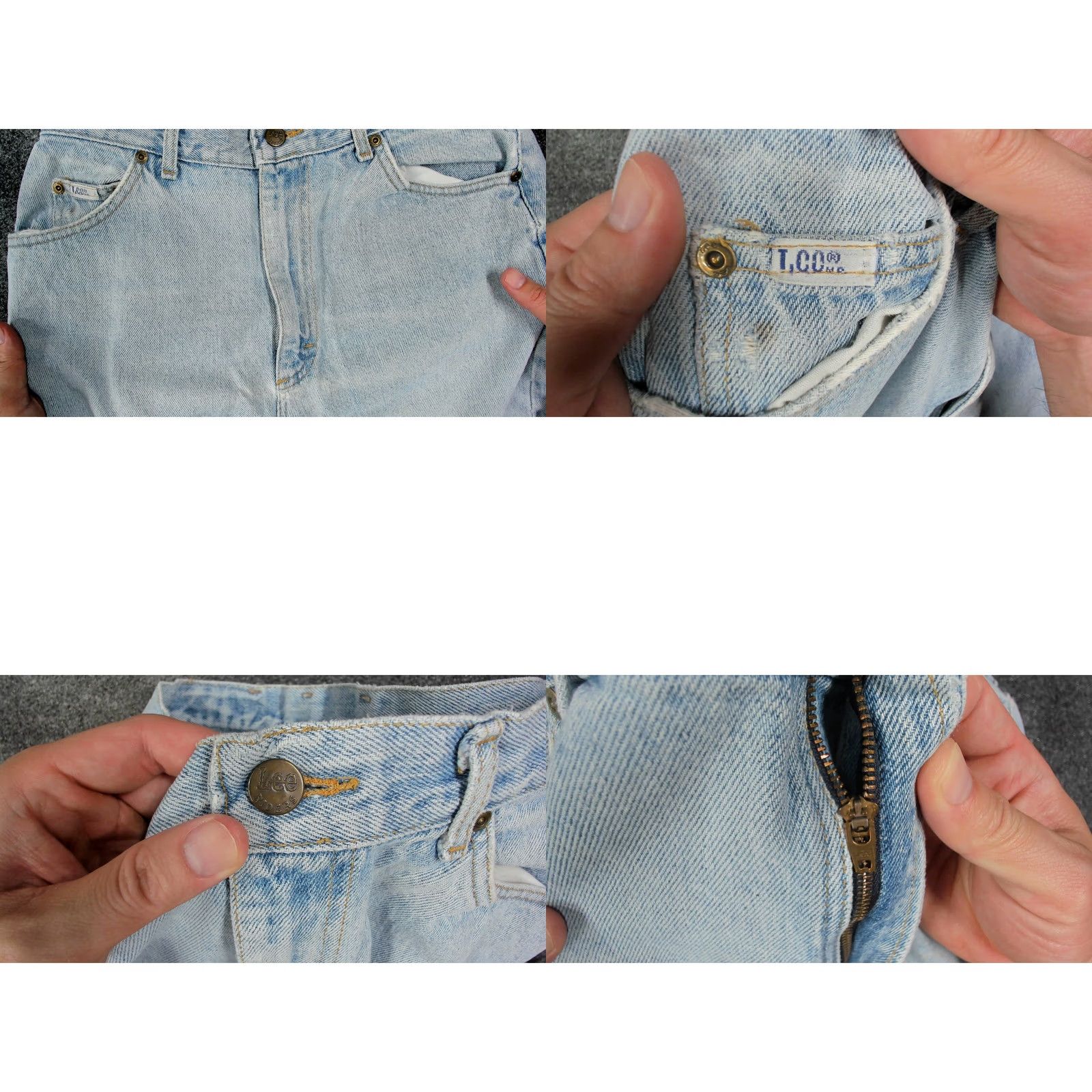 Lee VINTAGE Lee 80s High Waist Mom Jeans Tapered Light Wash USA Sz 10 W30 L28 Womens Jeans Size 32" / US 10 / IT 46 - 10 Thumbnail