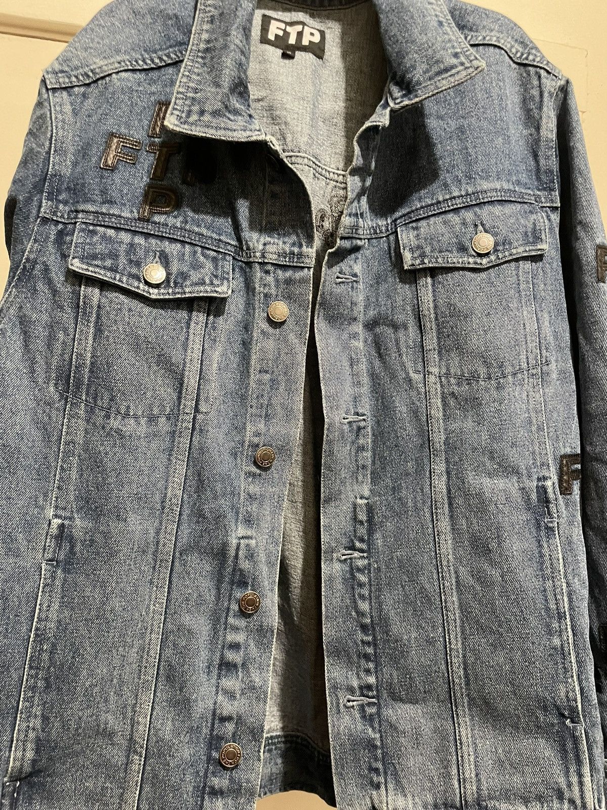 Fuck The Population 2023 FTP Cross Logo Jean Jacket Size US M / EU 48-50 / 2 - 2 Thumbnail