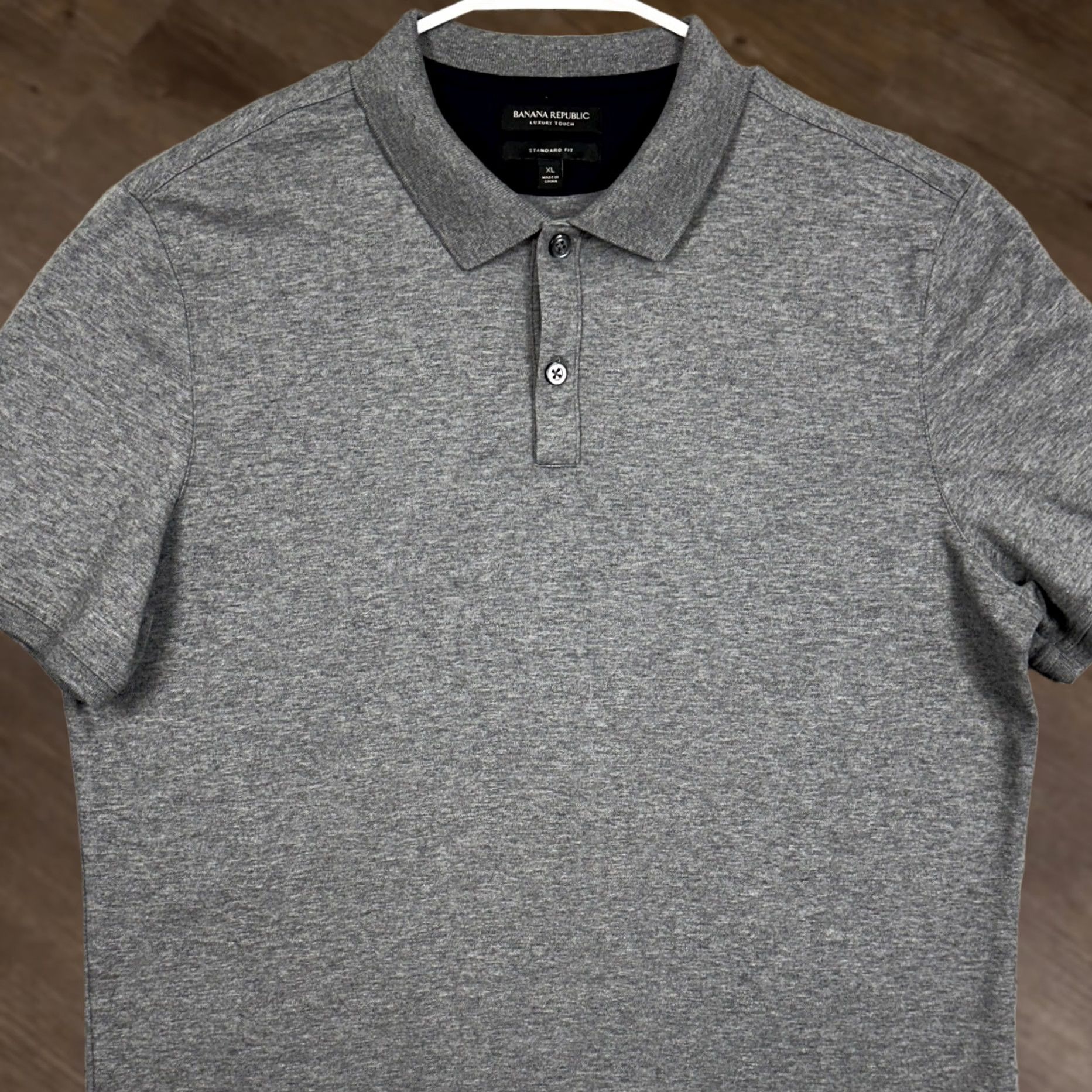 Banana Republic Banana Republic Luxury Touch Polo Shirt Adult Men XL Standard Fit Gray Rugby EUC Size US XL / EU 56 / 4 - 1 Thumbnail