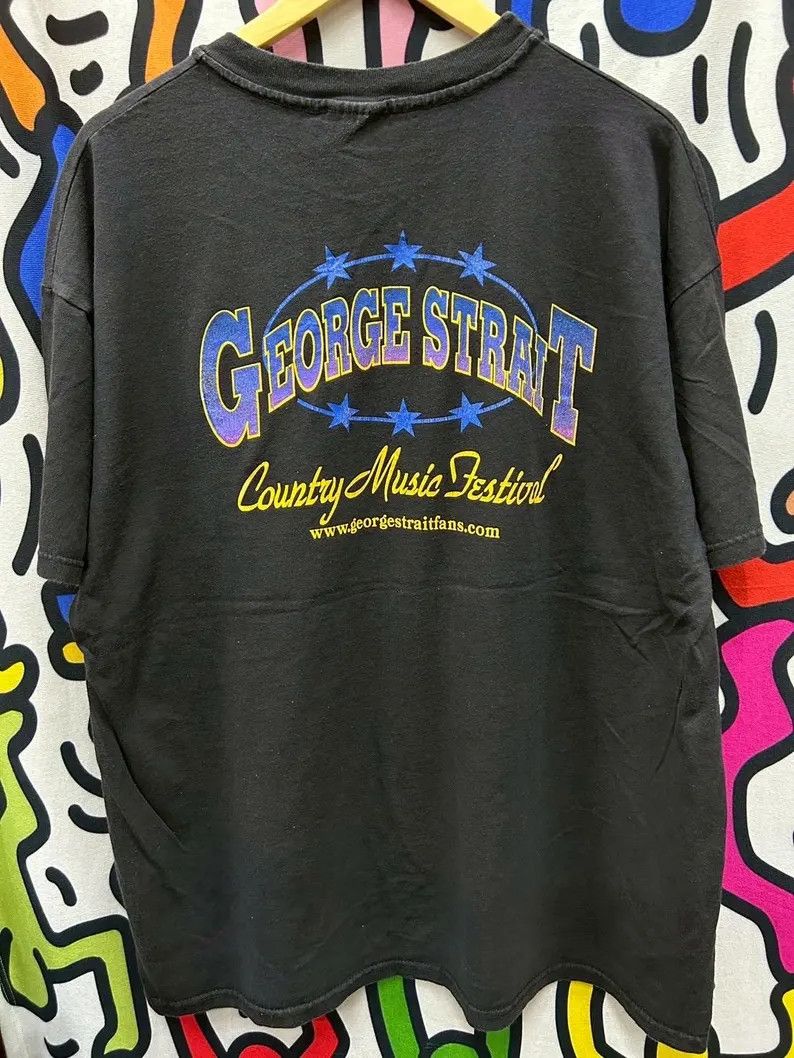 Vintage Vintage 90s George Strait tshirt size XL Size US XL / EU 56 / 4 - 3 Thumbnail