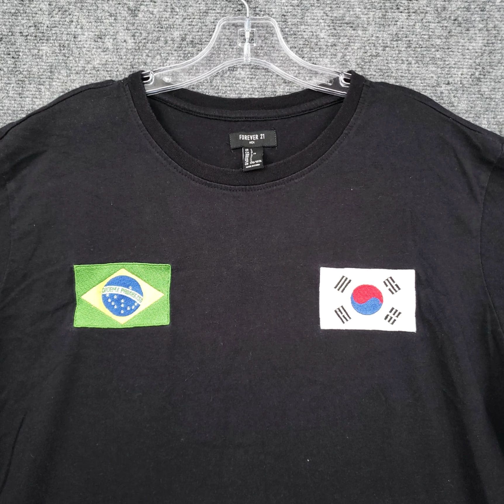 Forever 21 FOREVER 21 T Shirt Mens L Black Crew Neck Short Sleeves Tee Size US L / EU 52-54 / 3 - 5 Thumbnail