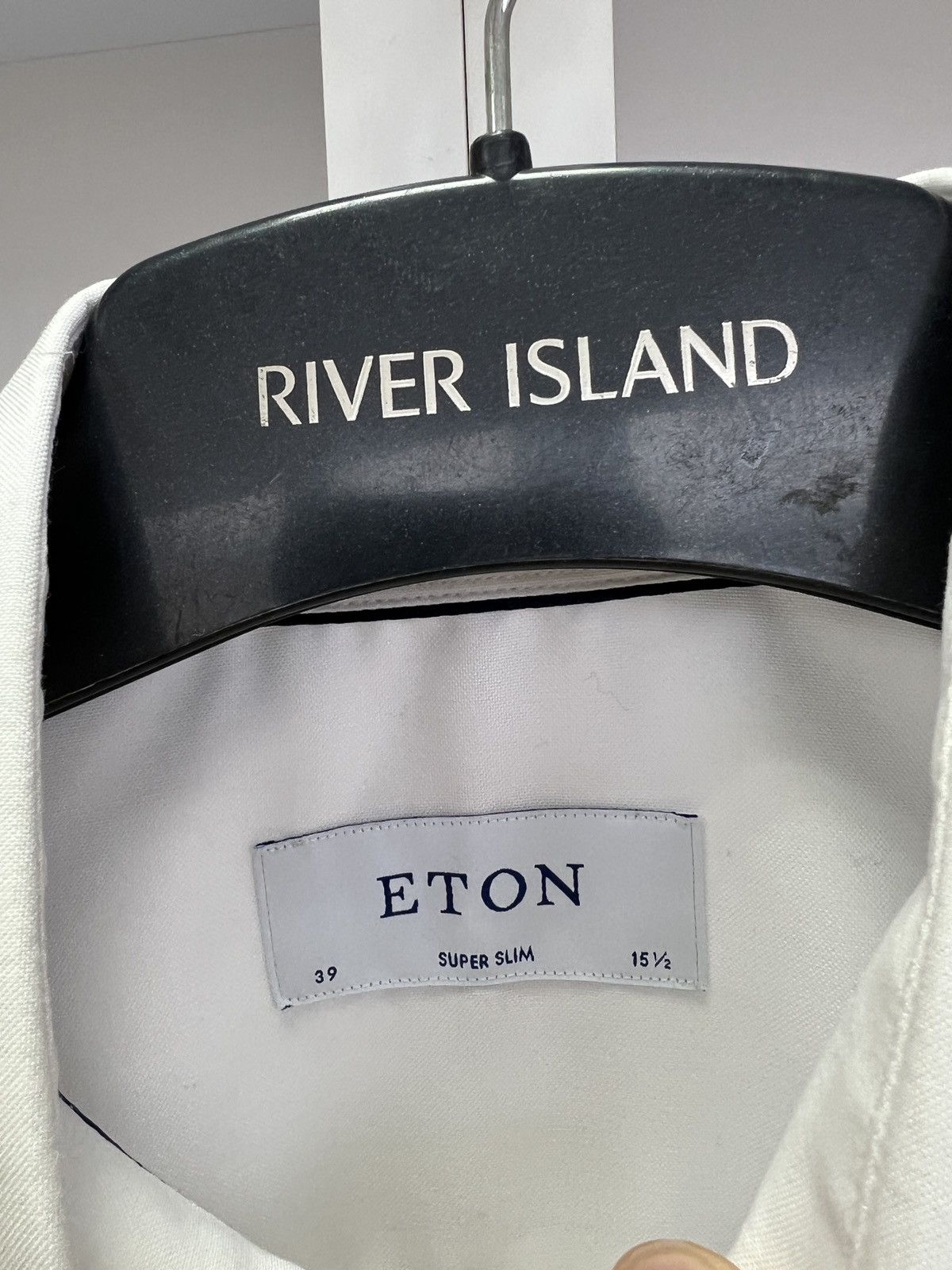 Eton × Vintage Vintage Eton Denim White Button Up Shirt Size US M / EU 48-50 / 2 - 8 Thumbnail