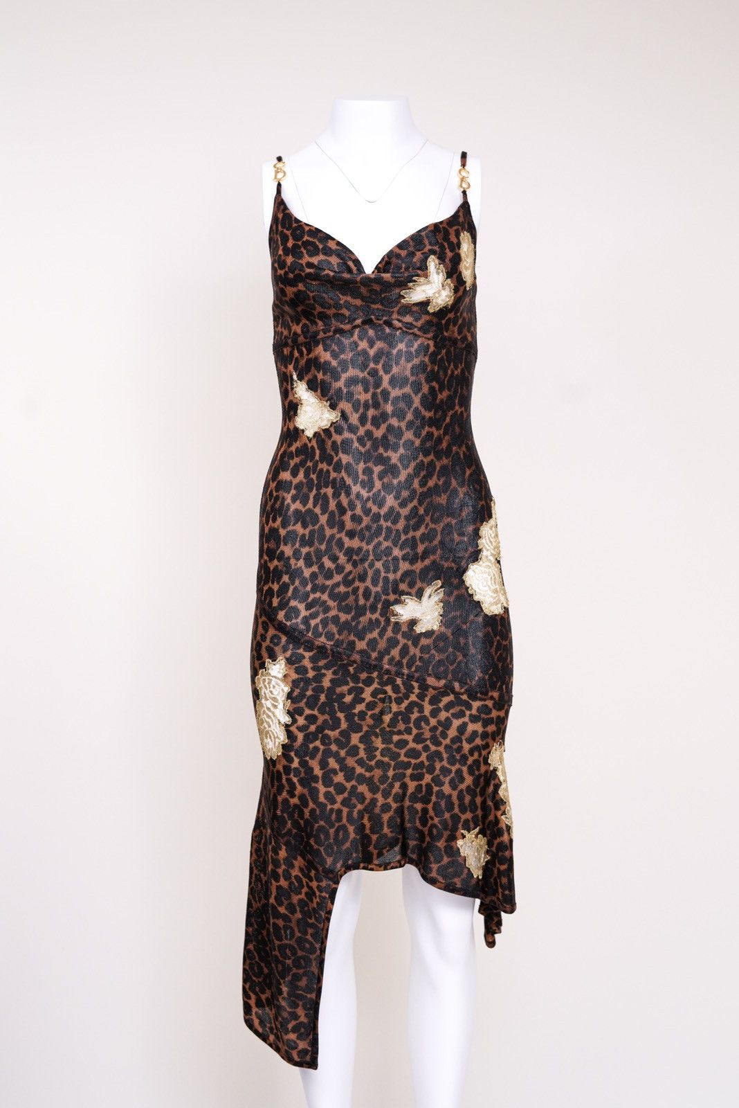 Dior Christian Dior AW 2000 Leopard Print Dress with CD Straps Size S / US 4 / IT 40 - 2 Thumbnail