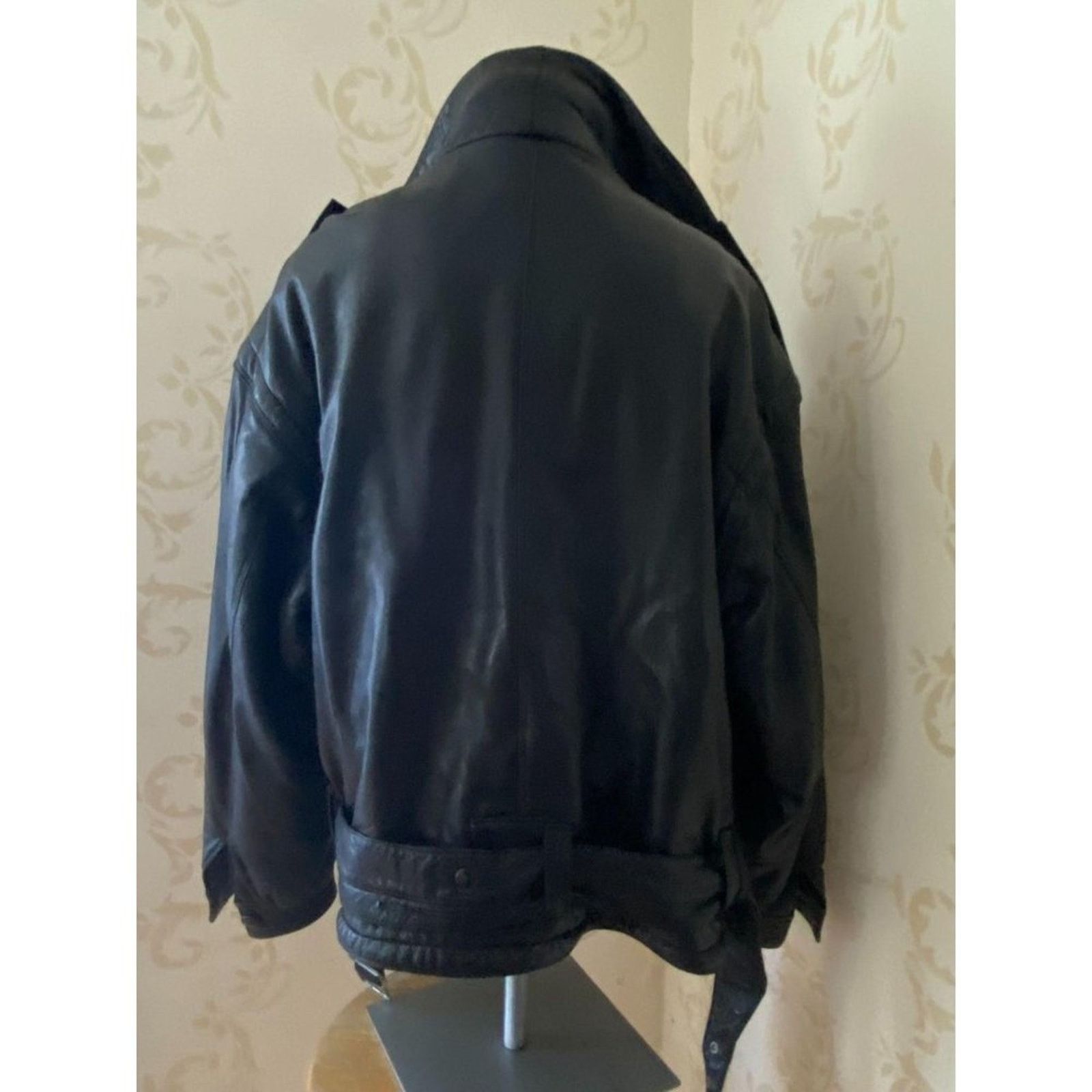 Saks Fifth Avenue Men's Size 40 Saks Fifth Avenue Neto Leather & Shearling Size US L / EU 52-54 / 3 - 2 Thumbnail