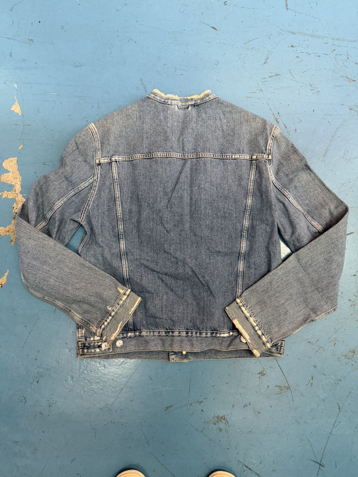 Acne Studios ACNE STUDIOS COLLARLESS DENIM JACKET Size US L / EU 52-54 / 3 - 2 Thumbnail