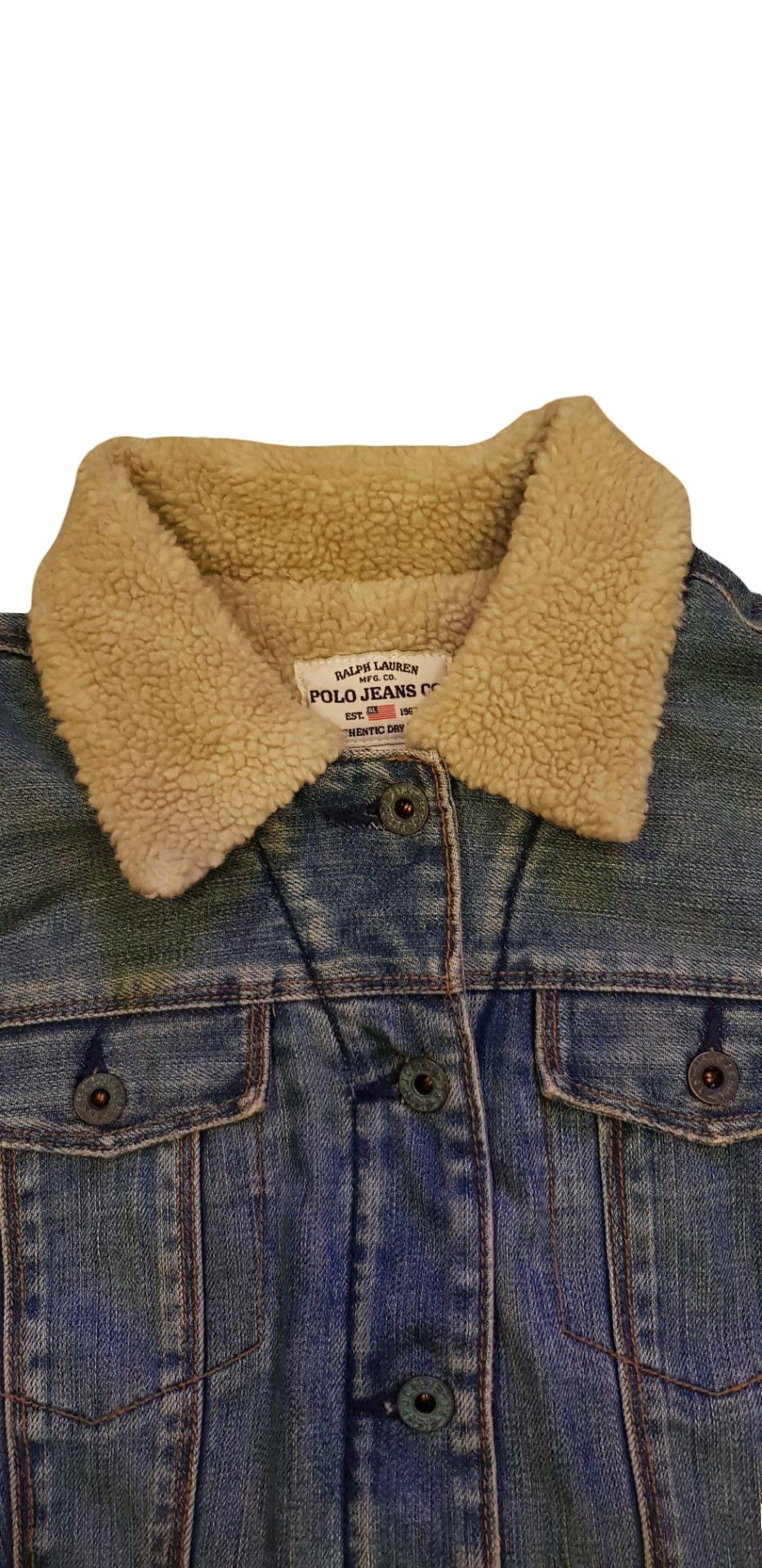 Polo Ralph Lauren Authentic Ralph Lauren Polo Jeans Co. Sherpa Denim Jacket Size US L / EU 52-54 / 3 - 9 Thumbnail