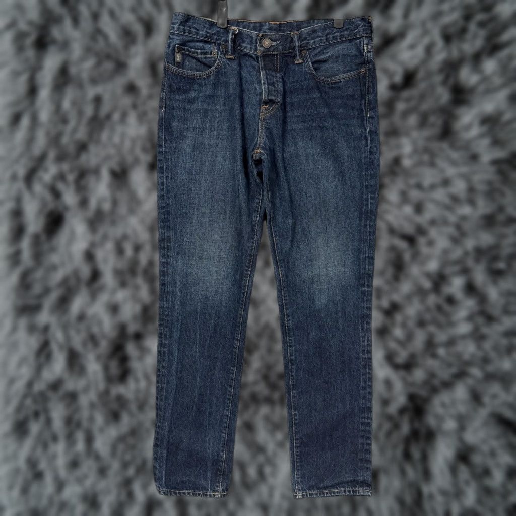Abercrombie & Fitch Abercrombie & Fitch Jeans Mens 32x31 Blue Straight Denim Mid-Blue 5-Pocket Logo Patch Vintage No Womens? Size US 32 / EU 48 - 1 Thumbnail