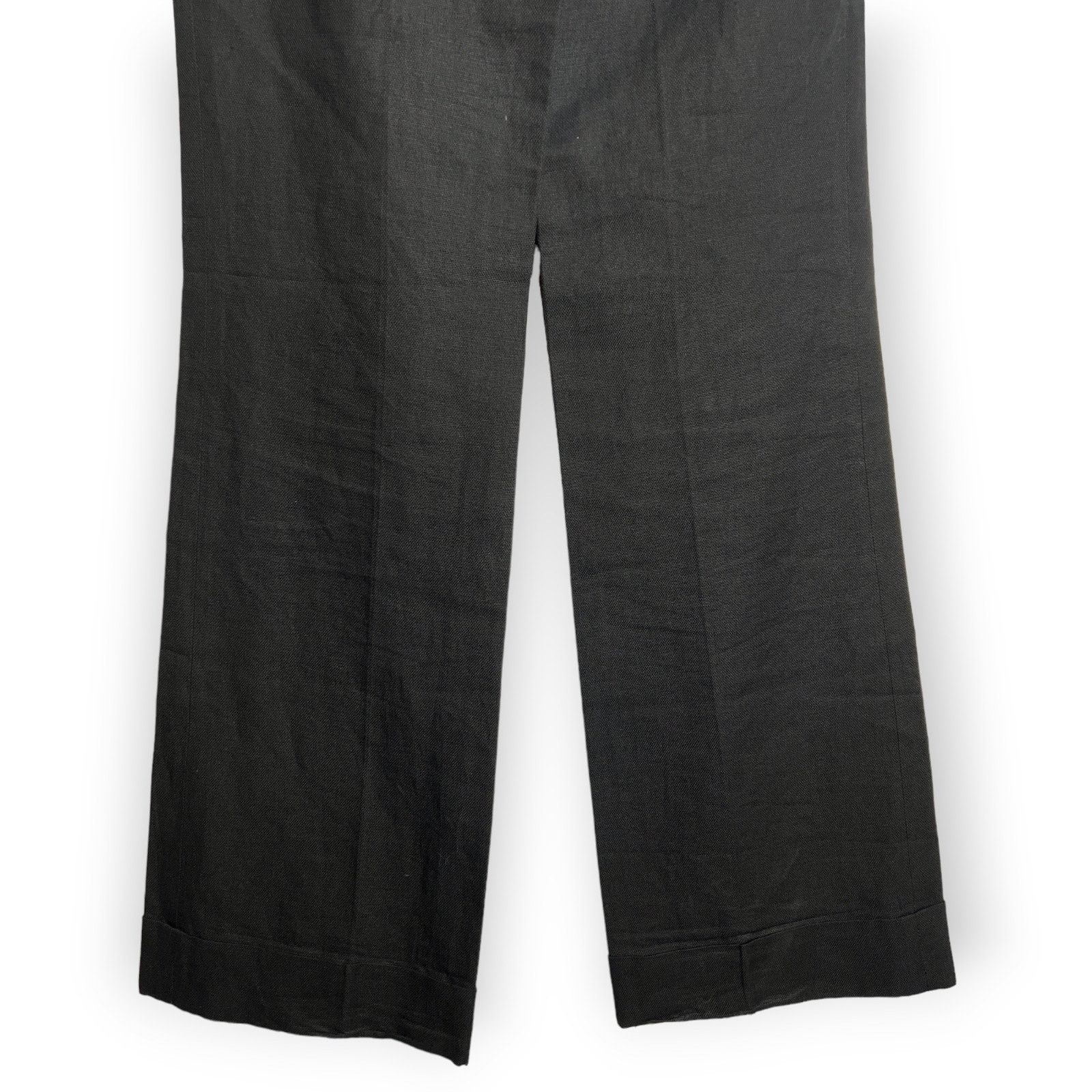 Gerard Darel Gerard Darel Linen Wide Leg High Rise Trousers Black Size S Size 26" / US 2 / IT 38 - 8 Thumbnail