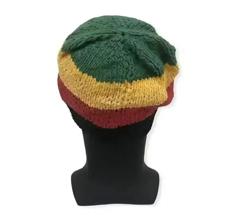 Japanese Brand × Kapital × Vintage Japanese Brand Bob Marley Design Stripe Beanie Hat Size ONE SIZE - 4 Thumbnail