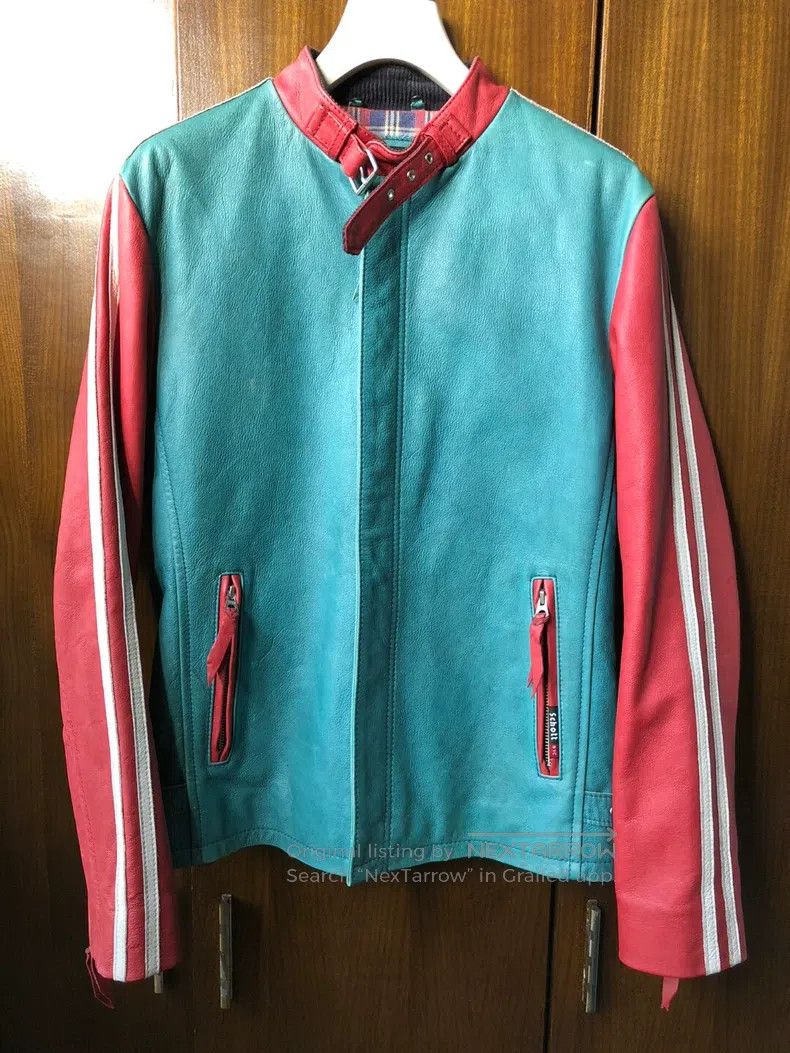 Schott Schott Retro old washing heavy work click red and green co Size US M / EU 48-50 / 2 - 1 Thumbnail
