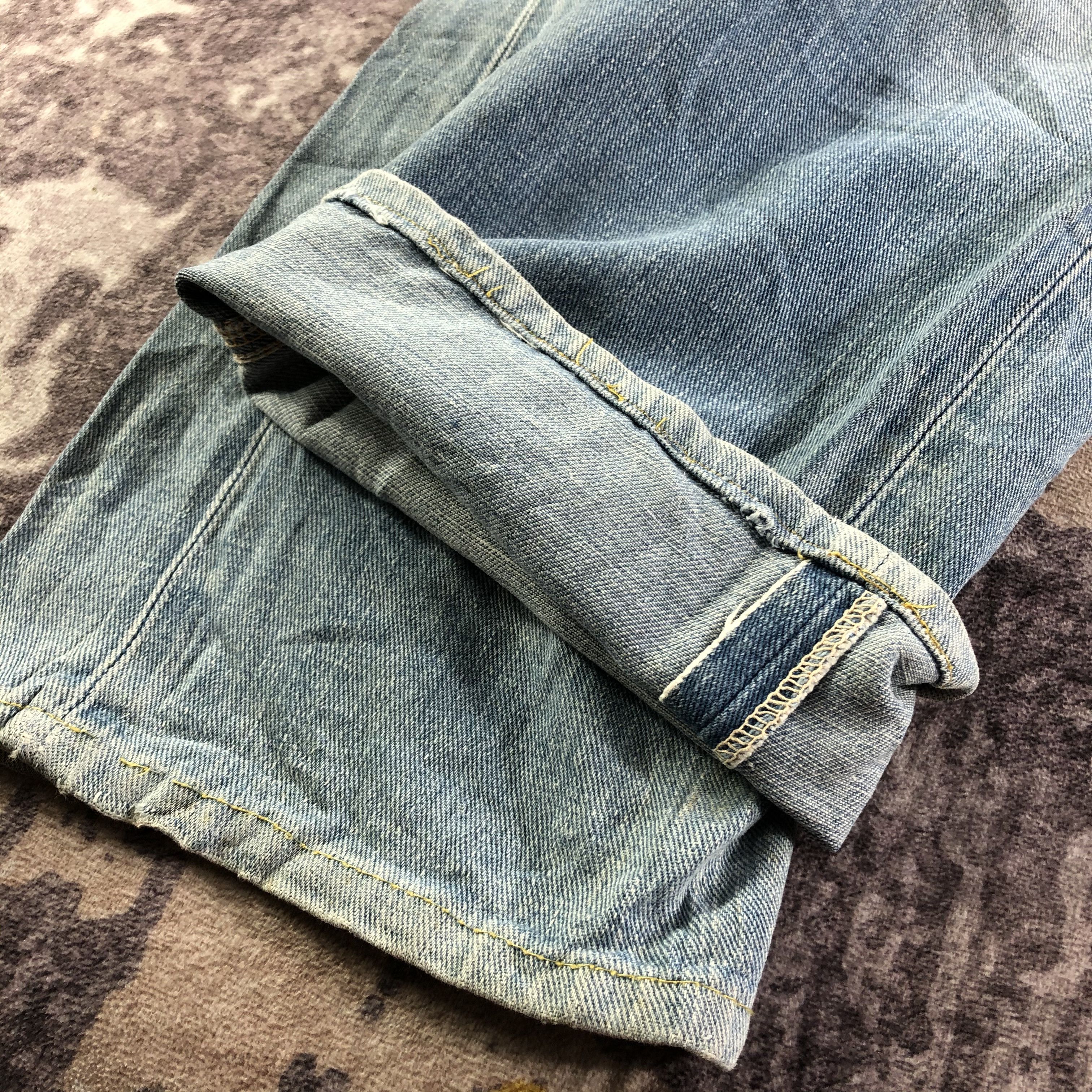 Lee Vintage Blue Wash Lee Riders Selvedge Jeans-JM3637 Size US 33 - 6 Thumbnail