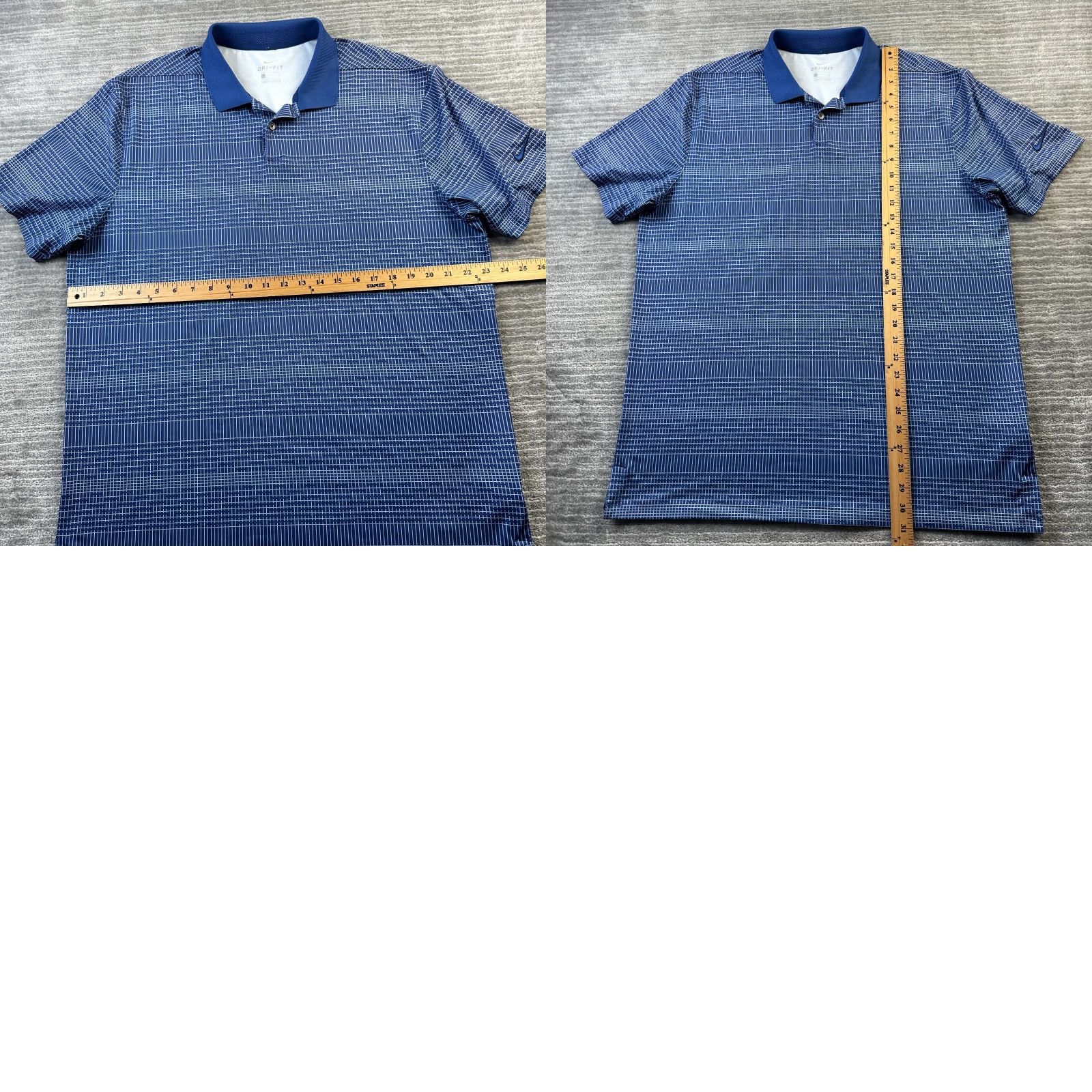 Nike Nike Shirt Mens Large Blue Vapor All Over Print Dri Fit Golf Size US L / EU 52-54 / 3 - 8 Thumbnail