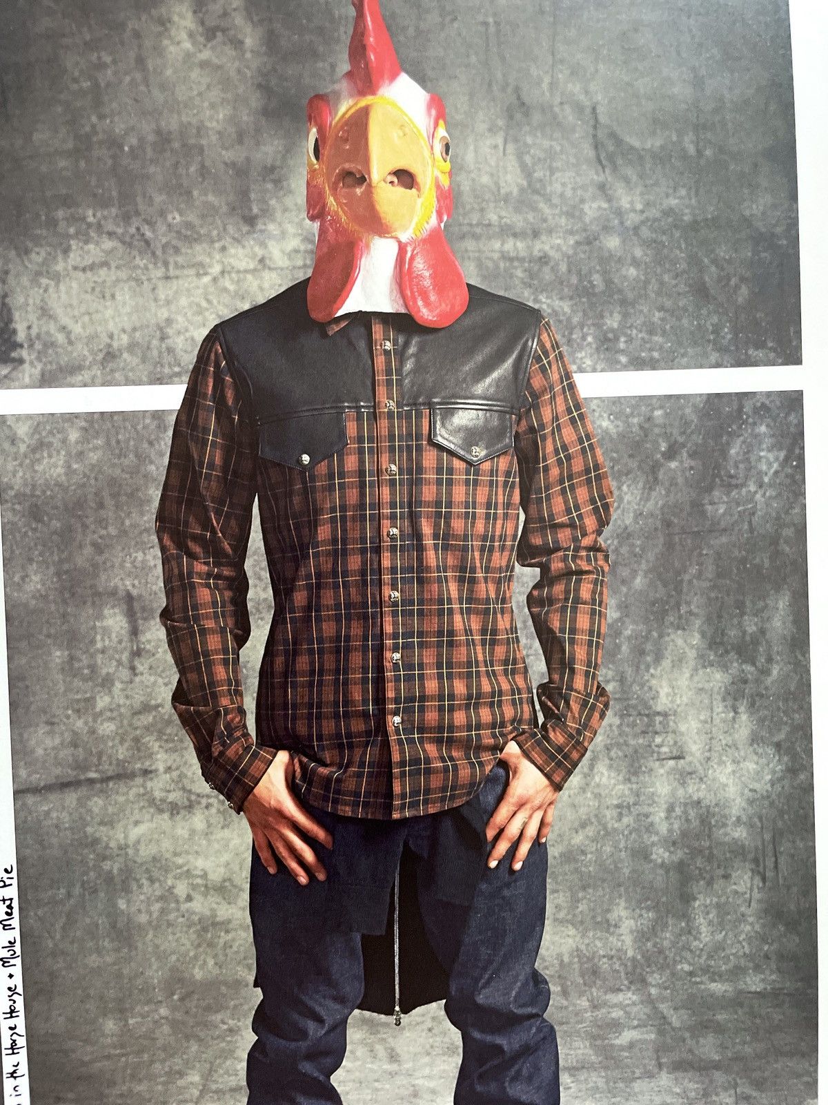 Chrome Hearts × Vintage Chrome Hearts chicken man Framed poster 8x11 magazine cutout Size ONE SIZE - 2 Thumbnail