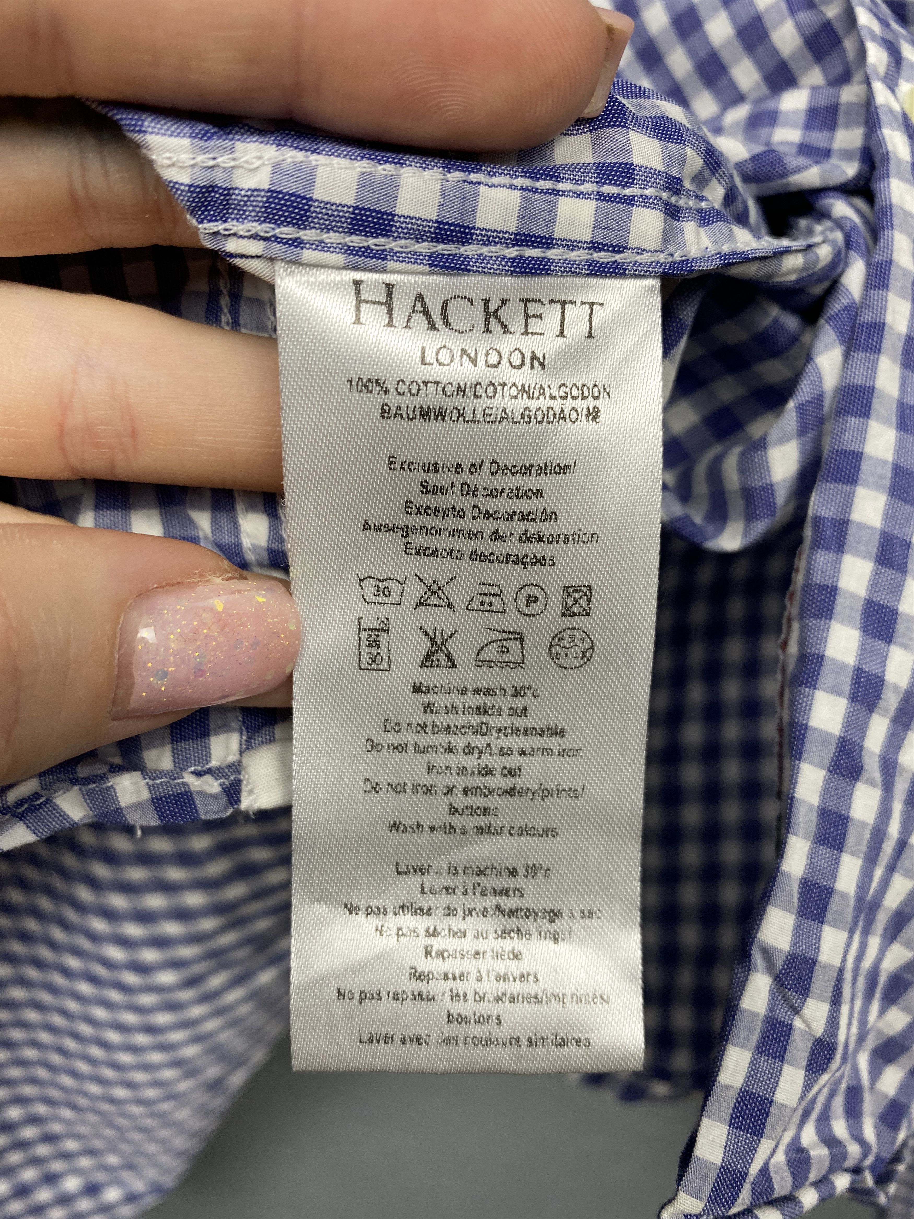 Hackett Hackett Vintage Mens Long Sleeve Shirt Size US L / EU 52-54 / 3 - 4 Thumbnail