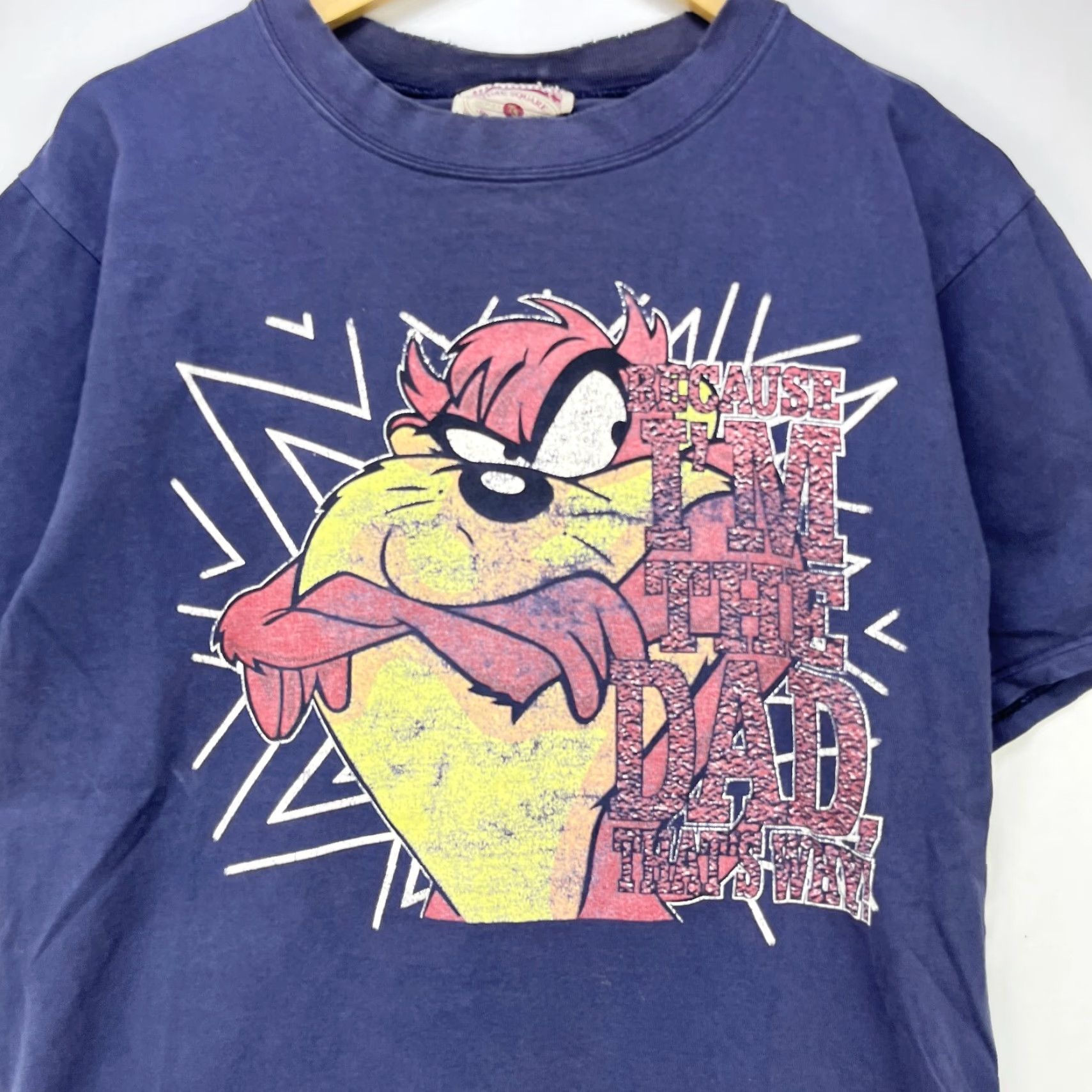 Vintage VINTAGE Looney Tunes Taz Dad T Shirt Men L Blue 90s 80s Style Size US L / EU 52-54 / 3 - 2 Thumbnail