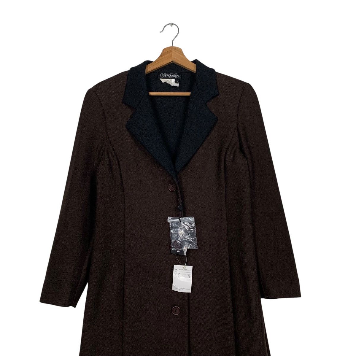 Japanese Brand Lambros Milona Coat Made In Italy Size M / US 6-8 / IT 42-44 - 3 Thumbnail