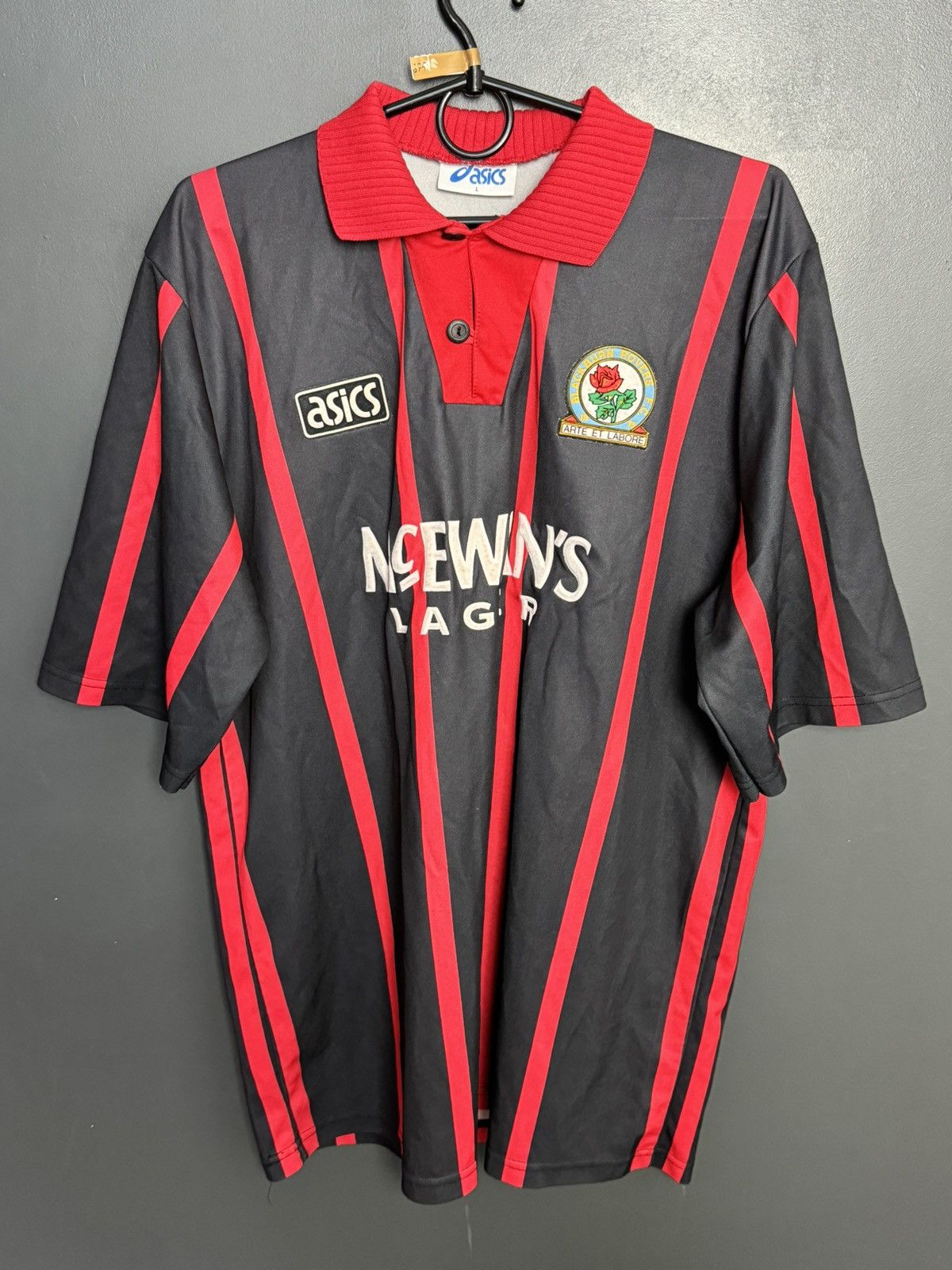 Asics Blackburn Rovers 94/95 Away Football Jersey Size US L / EU 52-54 / 3 - 1 Thumbnail