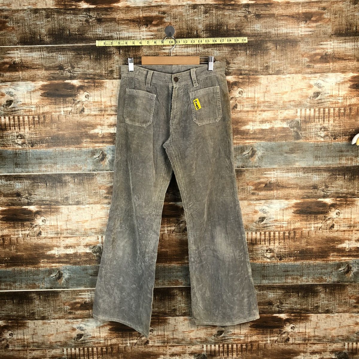 Rose Grey vintage Corduroy bush Pants #A1427