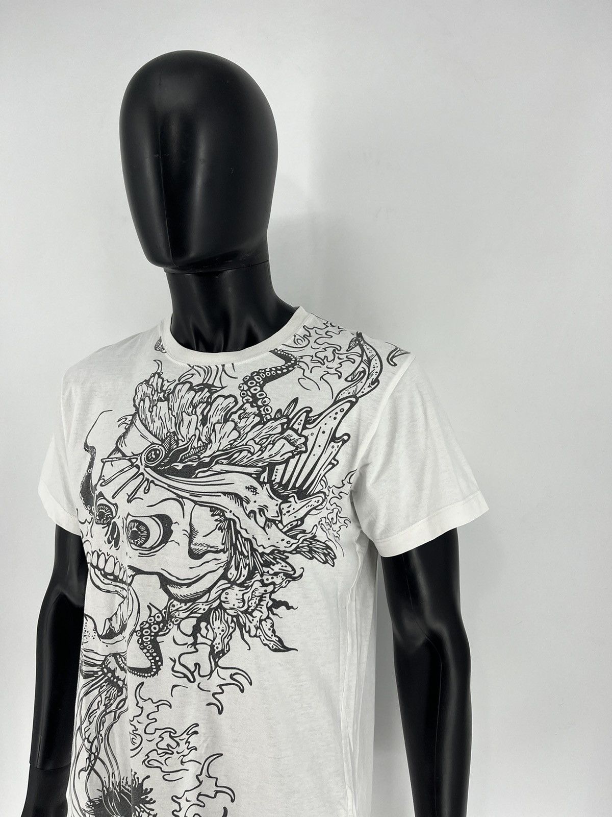 Affliction Vintage Big Buddha Skull Affliction Style Cyber-Y2K Tee Size US L / EU 52-54 / 3 - 4 Thumbnail