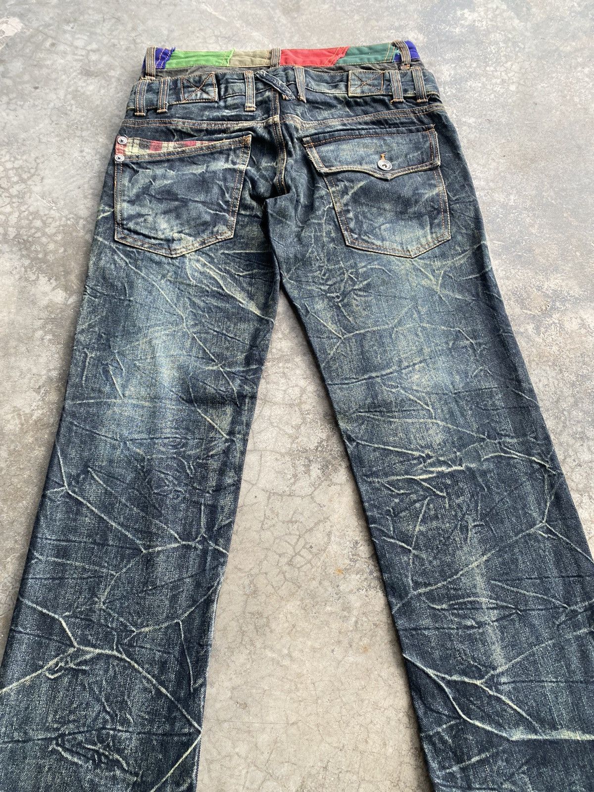 Tornado Mart Japanese Patina Bondage Mud Rusty Lightning Distressed Jeans Size US 30 / EU 46 - 5 Thumbnail