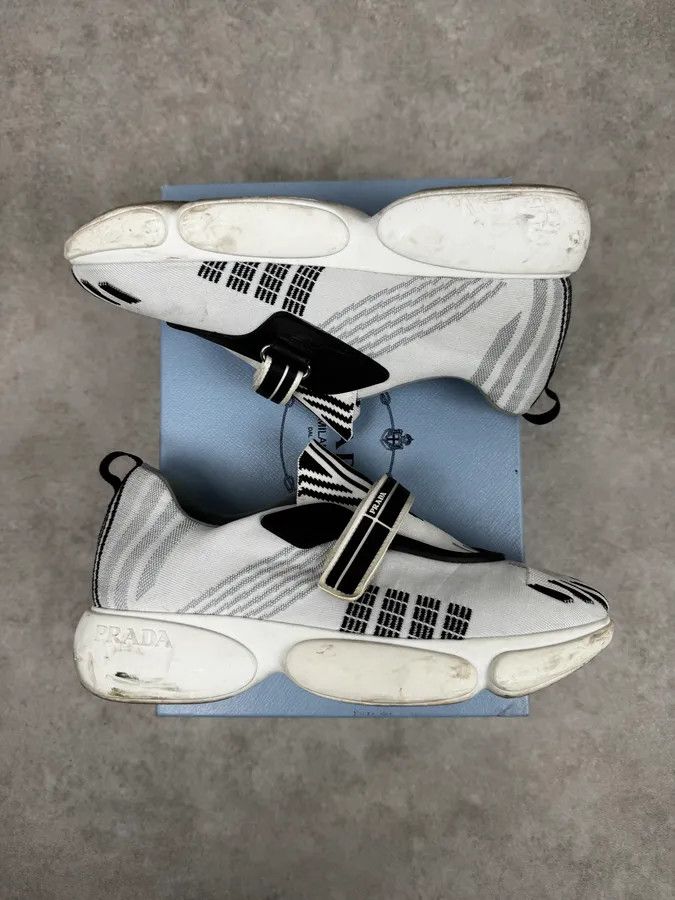 Prada Prada Black & White Cloudbust Sneakers Size US 6 / IT 36 - 2 Thumbnail