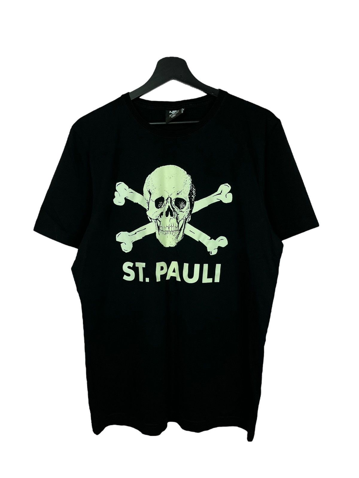 Vintage St. Pauli Luminous Football T-Shirt Black Size US M / EU 48-50 / 2 - 3 Thumbnail