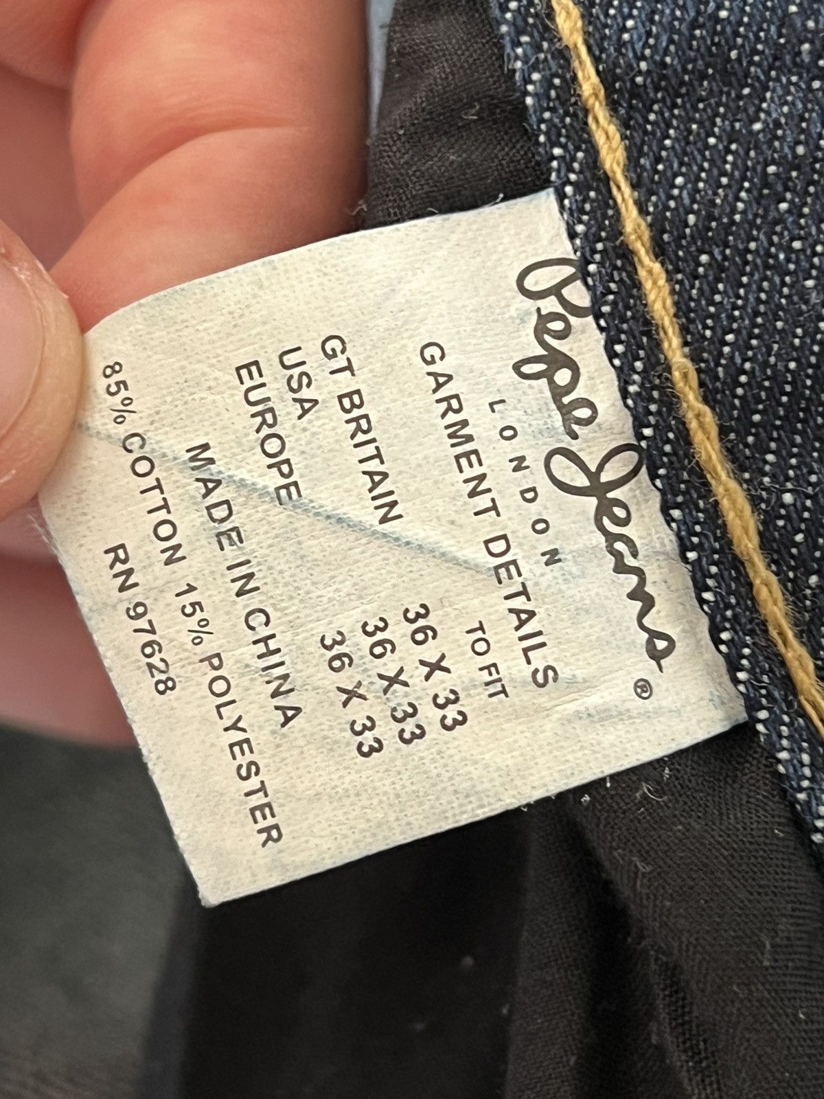 Pepe Jeans Pepe Jeans Avant Garde Opium Embroidered Logo Y2K Jeans Size US 36 / EU 52 - 25 Thumbnail