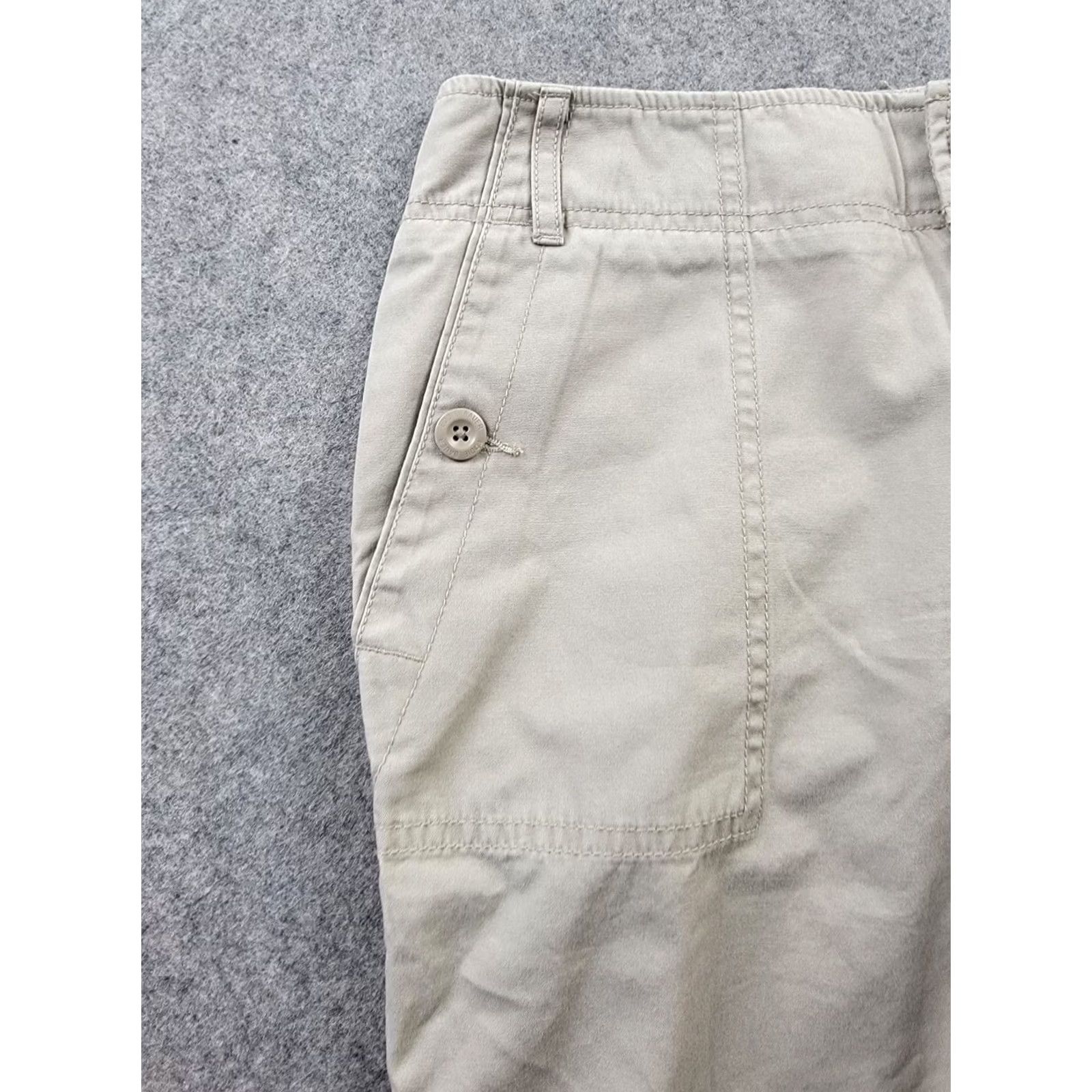 Eddie Bauer VINTAGE Eddie Bauer Pants Womens 4 Beige Twill Pant 100% Cotton Casual Outdoor Size 27" / US 4 / IT 40 - 2 Thumbnail