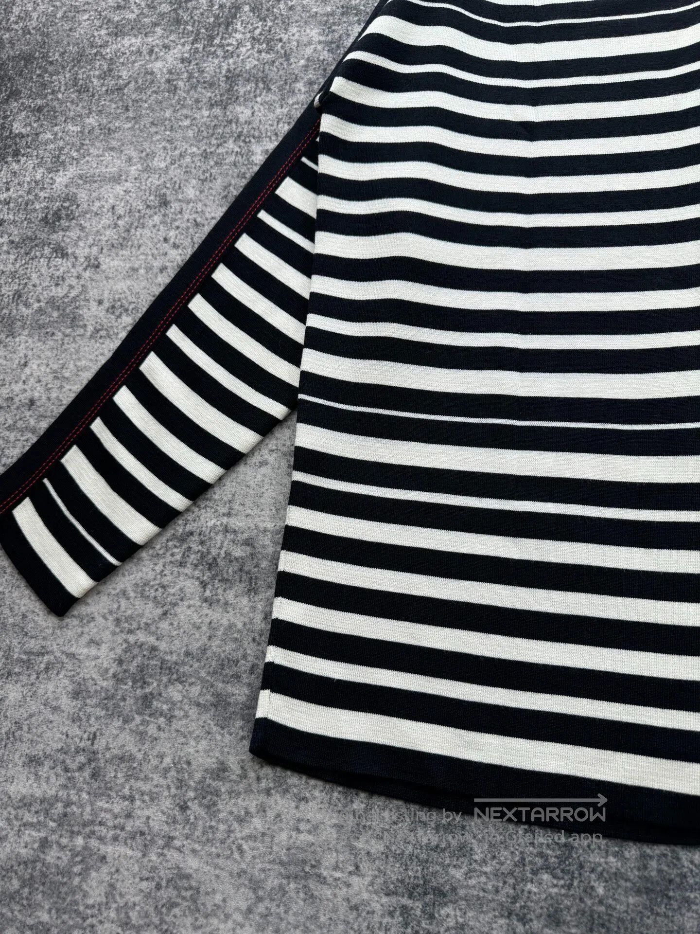 Loewe Loewe Striped Embroidered Logo Off-Shoulder Knit Top| Size US M / EU 48-50 / 2 - 4 Thumbnail