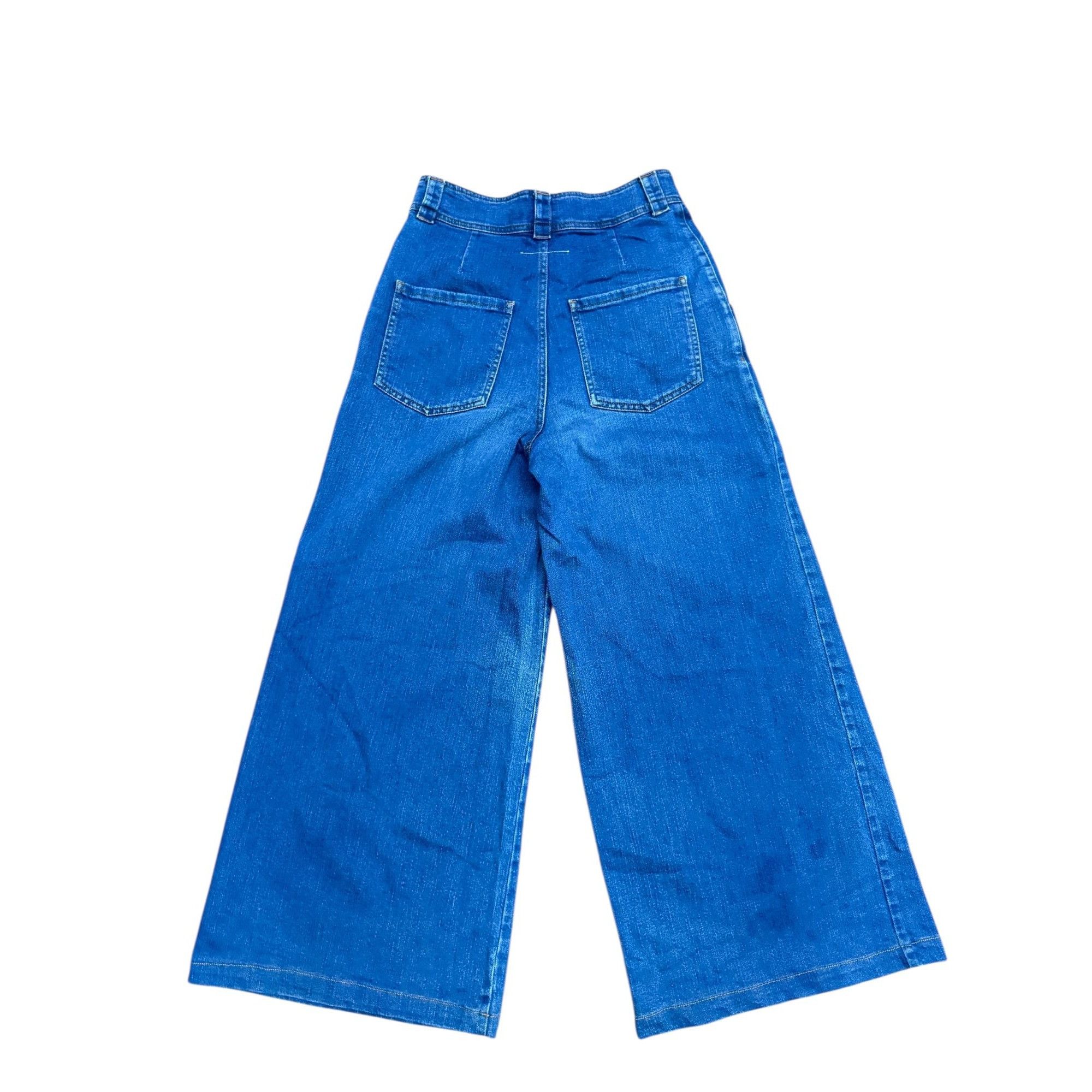 Maison Margiela FW 2010 Blue Wide-Leg Denim Jeans Size 27" / US 4 / IT 40 - 3 Thumbnail