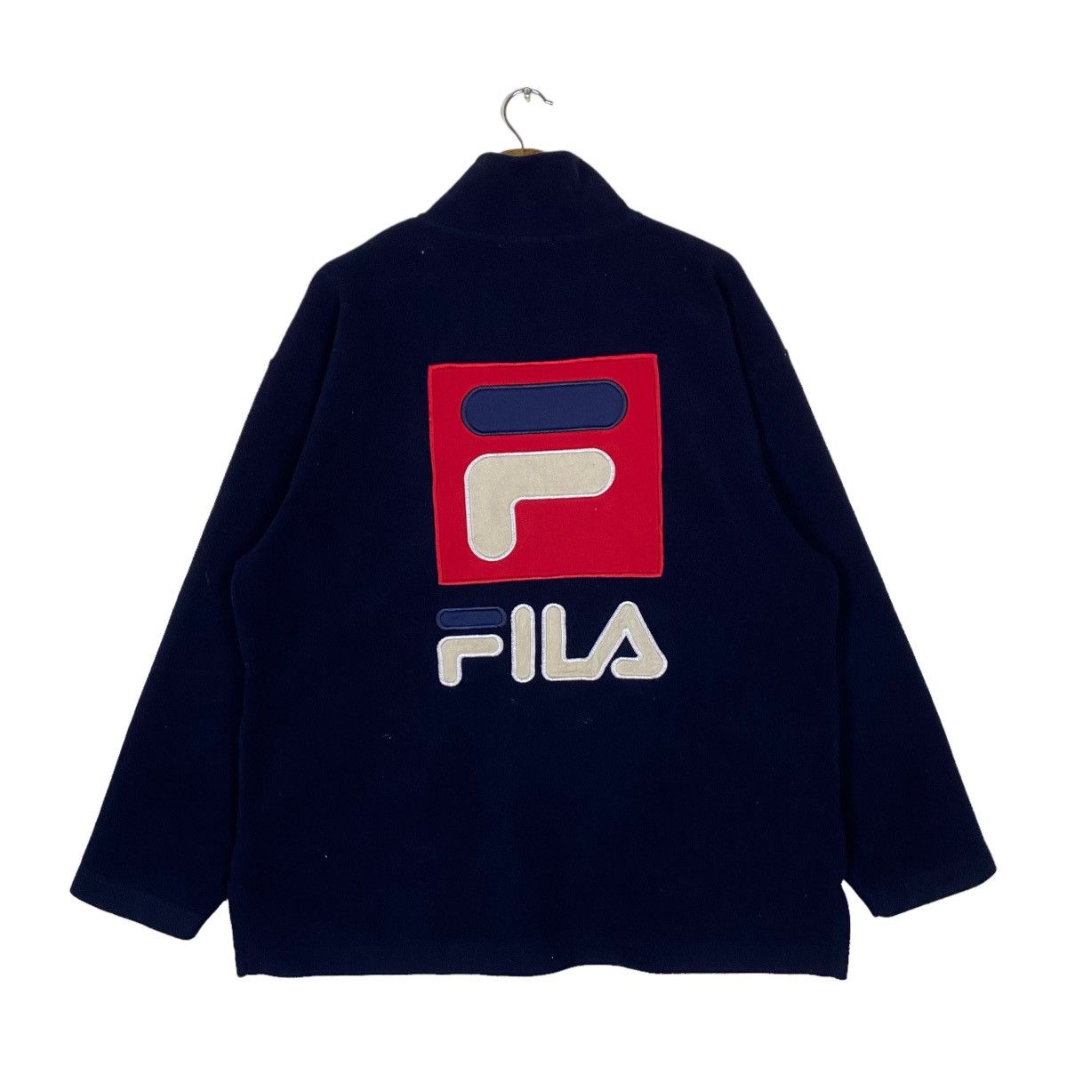 Fila × Vintage Vintage Fila Full Zipper Big Logo Spell Out Sweater Light Size US M / EU 48-50 / 2 - 1 Thumbnail