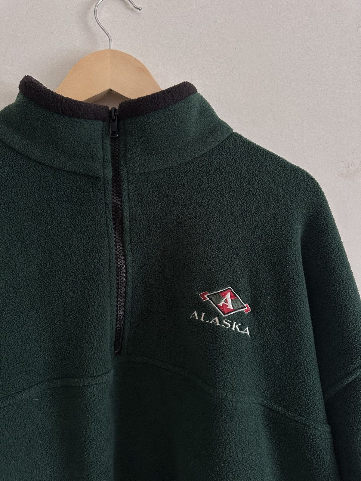 Vintage 90s vintage alaska forest green fleece Size US XL / EU 56 / 4 - 3 Thumbnail