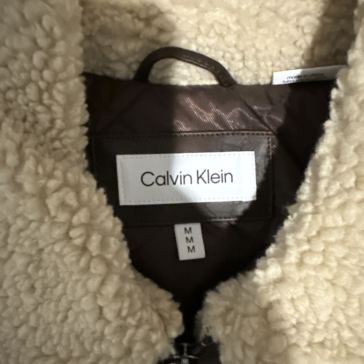 Calvin Klein Men's Classic Faux Shearling B-3 Bomber Jacket Size US M / EU 48-50 / 2 - 3 Thumbnail