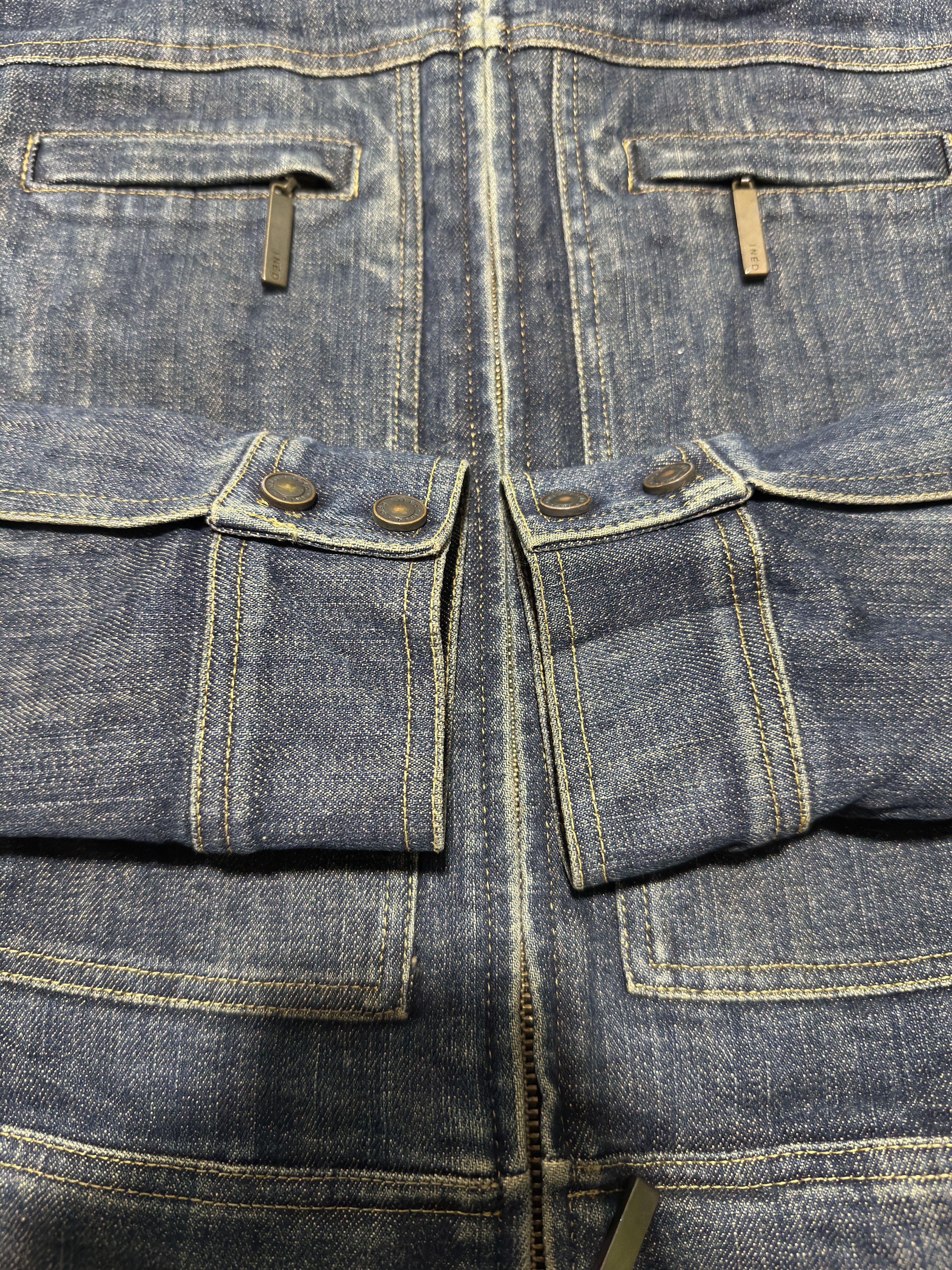 Japanese Brand × Yohji Yamamoto Ined by Yohji Yamamoto Denim Trucker Jacket Size S / US 4 / IT 40 - 9 Thumbnail