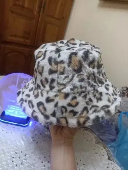 Other Winter Bucket Fashion Leopard Panama Hat Size ONE SIZE - 4 Thumbnail