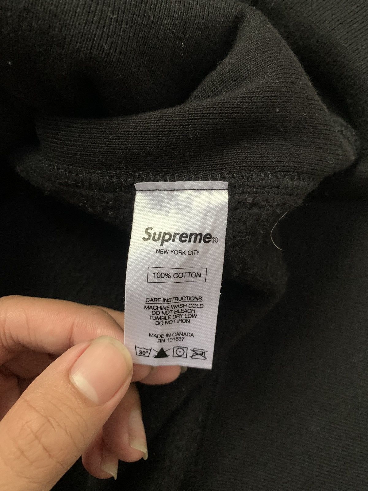 Supreme Supreme box logo crewneck black on black Size US M / EU 48-50 / 2 - 9 Thumbnail