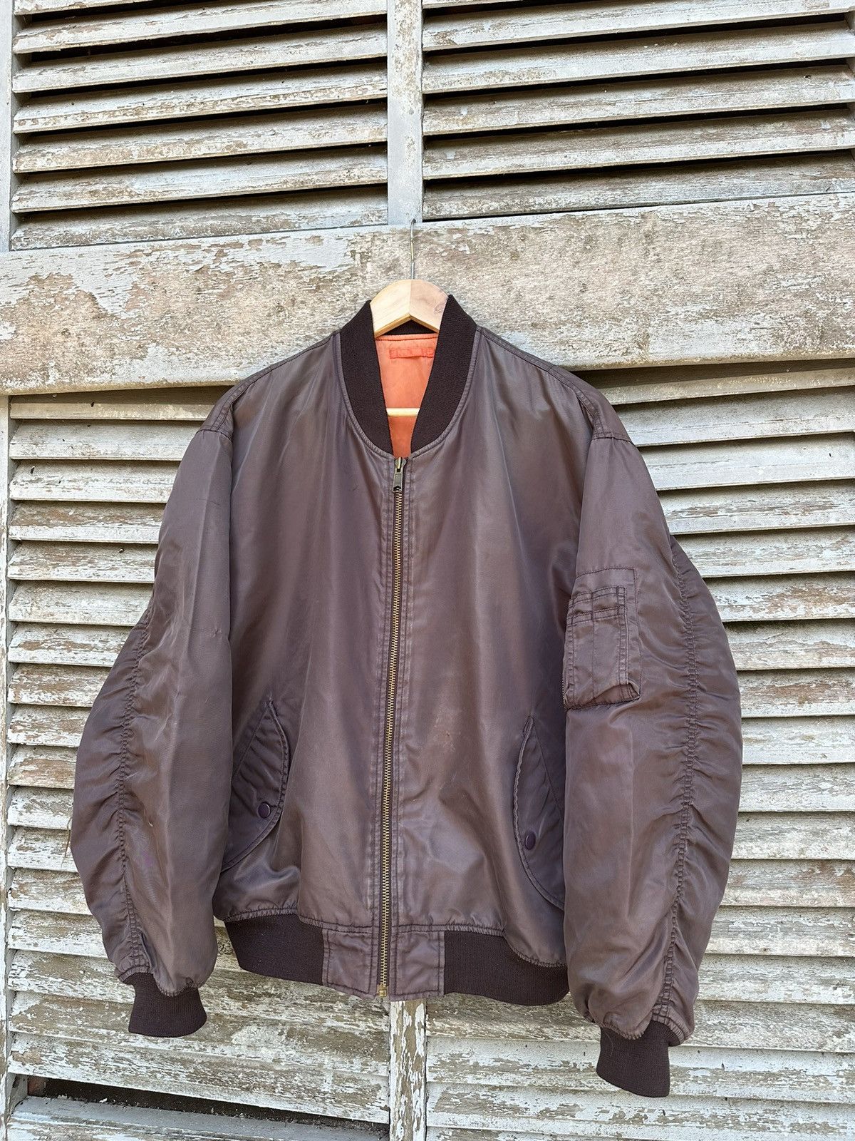 Vintage 🪖Vintage Uniqlo Sun Faded Bomber Jacket Size US L / EU 52-54 / 3 - 5 Thumbnail