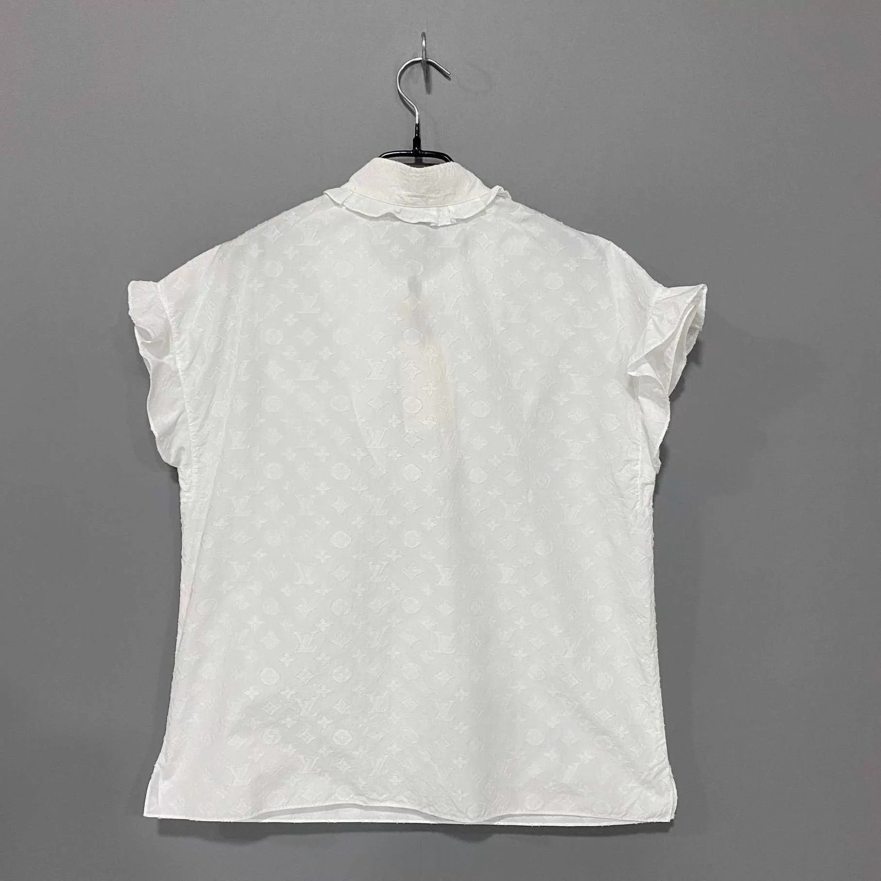 Louis Vuitton LV metallic tri-flower embossed sleeveless shirt 38 Size S / US 4 / IT 40 - 3 Thumbnail