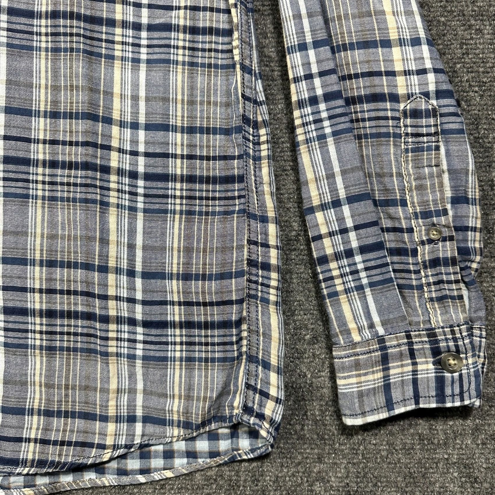 Eddie Bauer Eddie Bauer Shirt Mens L Classic Blue Plaid Cotton Button-Down Pocket Size US L / EU 52-54 / 3 - 4 Thumbnail