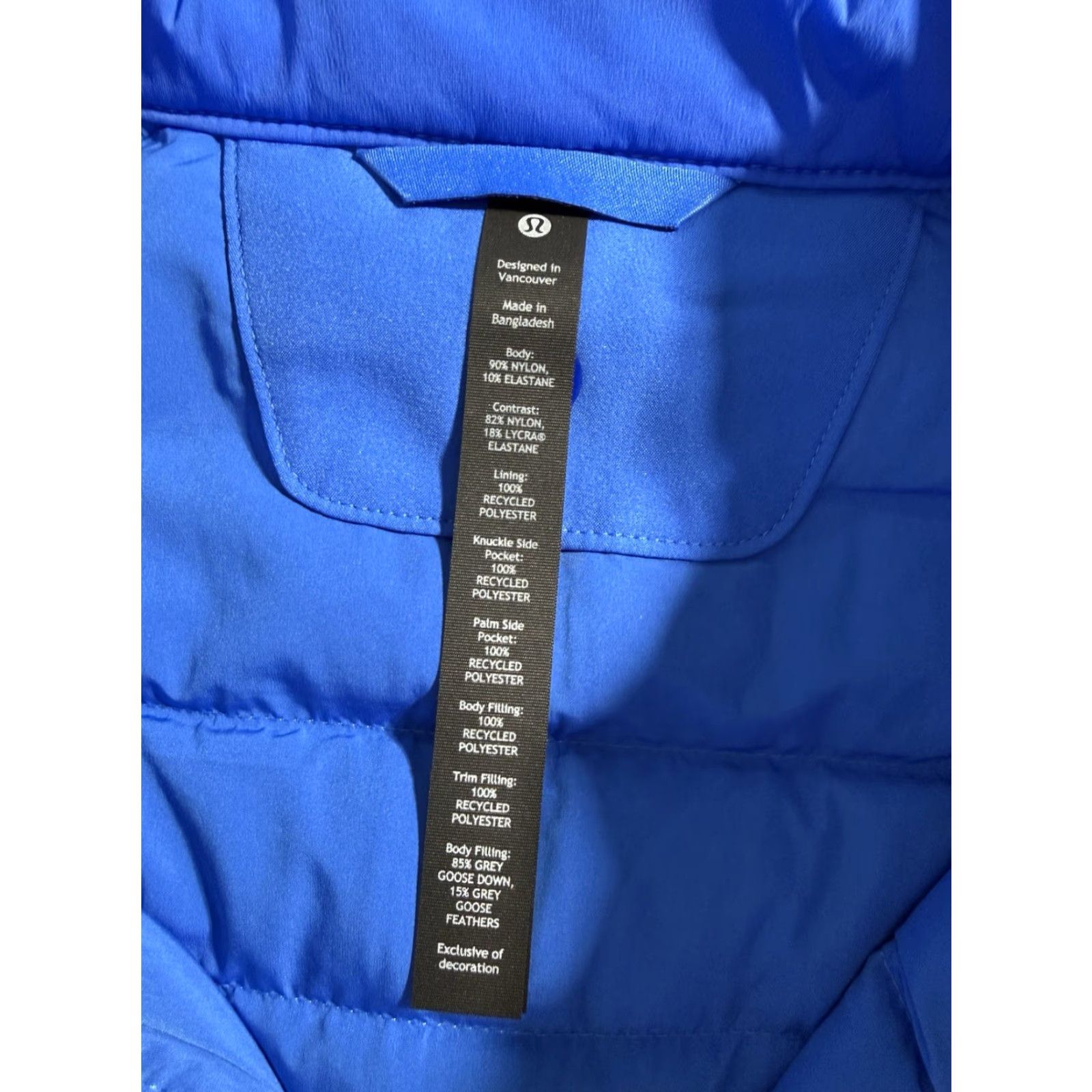 Lululemon Lululemon Down Puffer Vest Mens M Blue Goose Down 2 Way Zipper 700 Fill Size US M / EU 48-50 / 2 - 3 Thumbnail