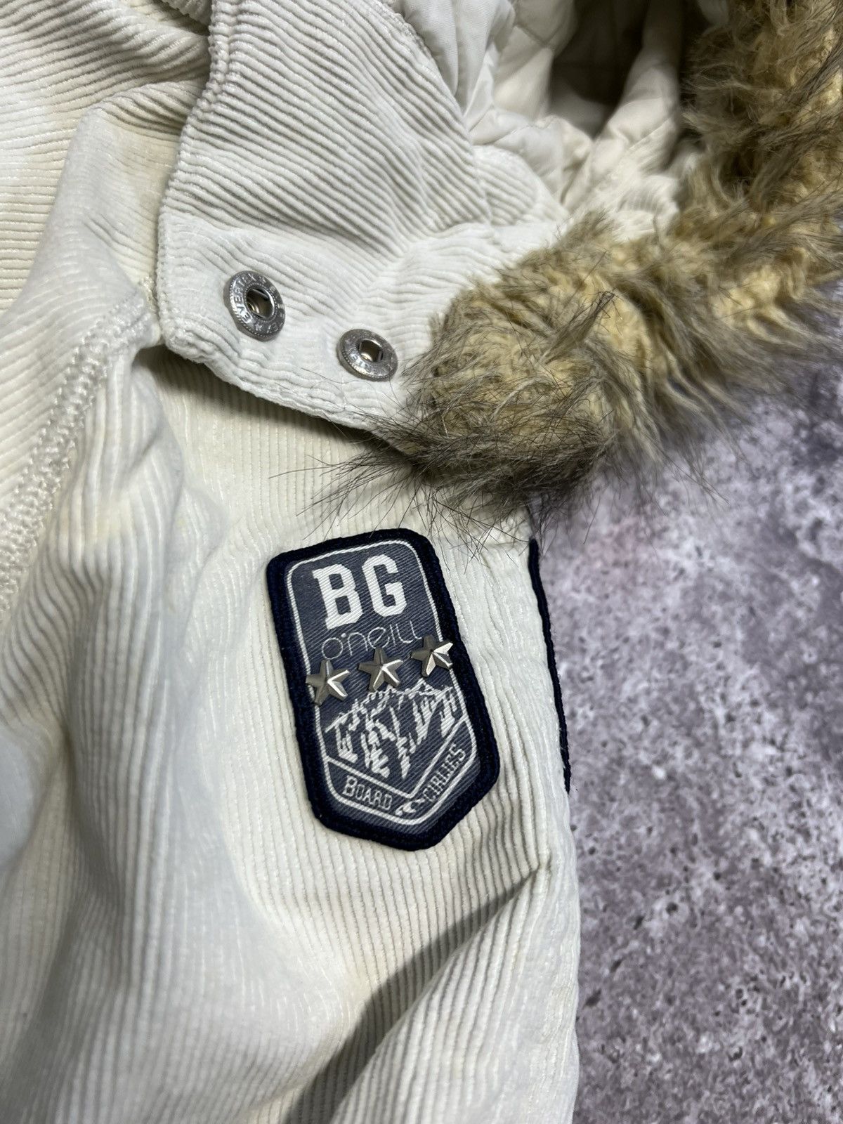 O'Neill Y2K Vintage Oneill Faux Fur Hoodie Jacket lgb if6was9 style Size M / US 6-8 / IT 42-44 - 9 Thumbnail