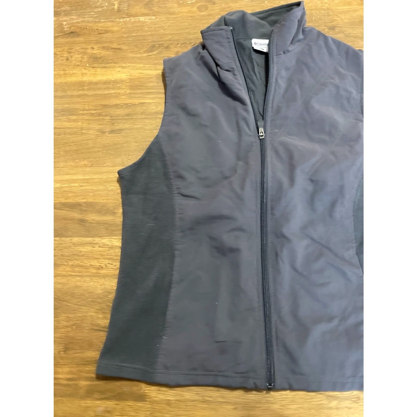 Vintage Columbia Vest Women's Size Large Gray Zip Up Sleeveless Jacket Size L / US 10 / IT 46 - 3 Thumbnail