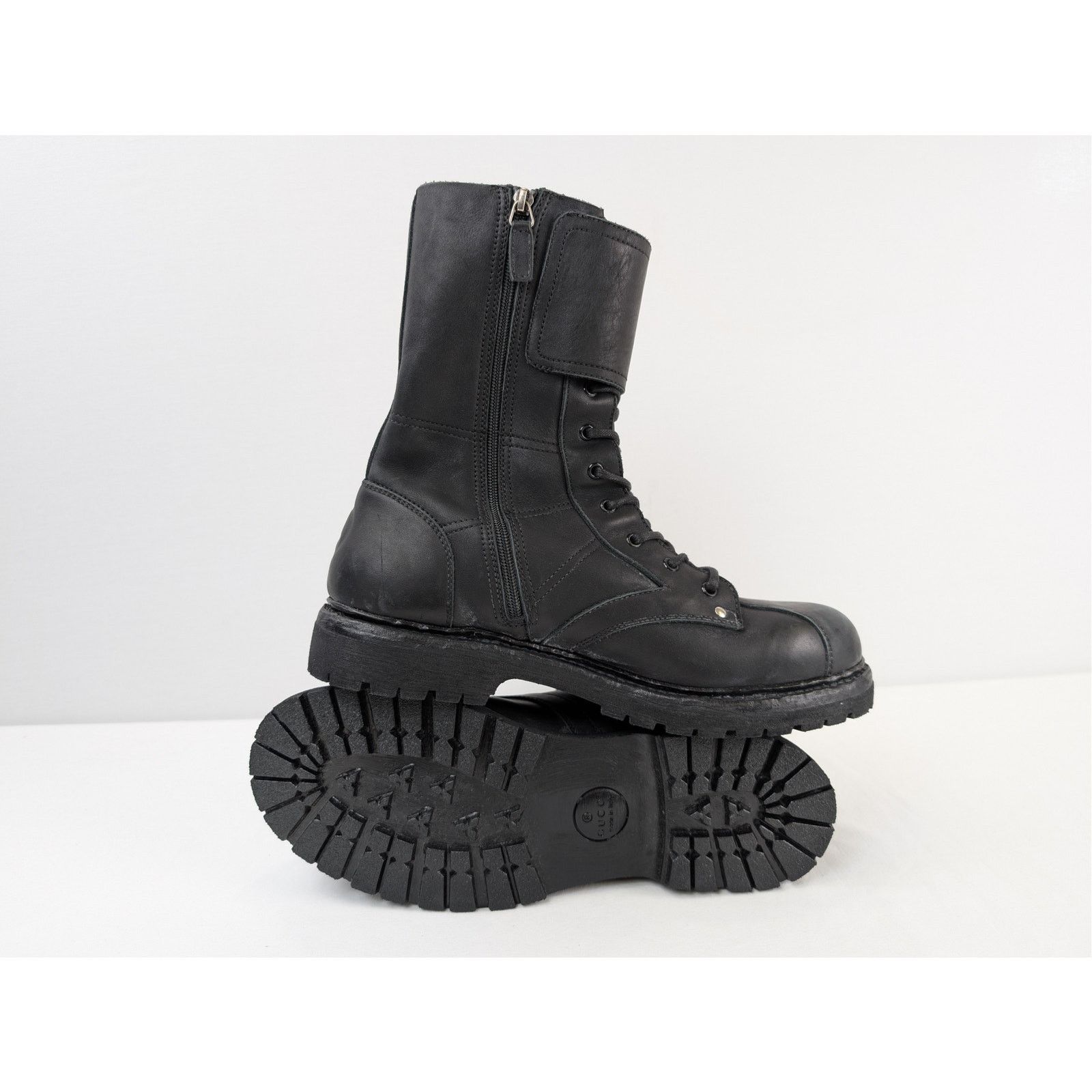 Gucci o1rshd1 Watch Calf Boots in Black Size US 12.5 / EU 45-46 - 11 Thumbnail