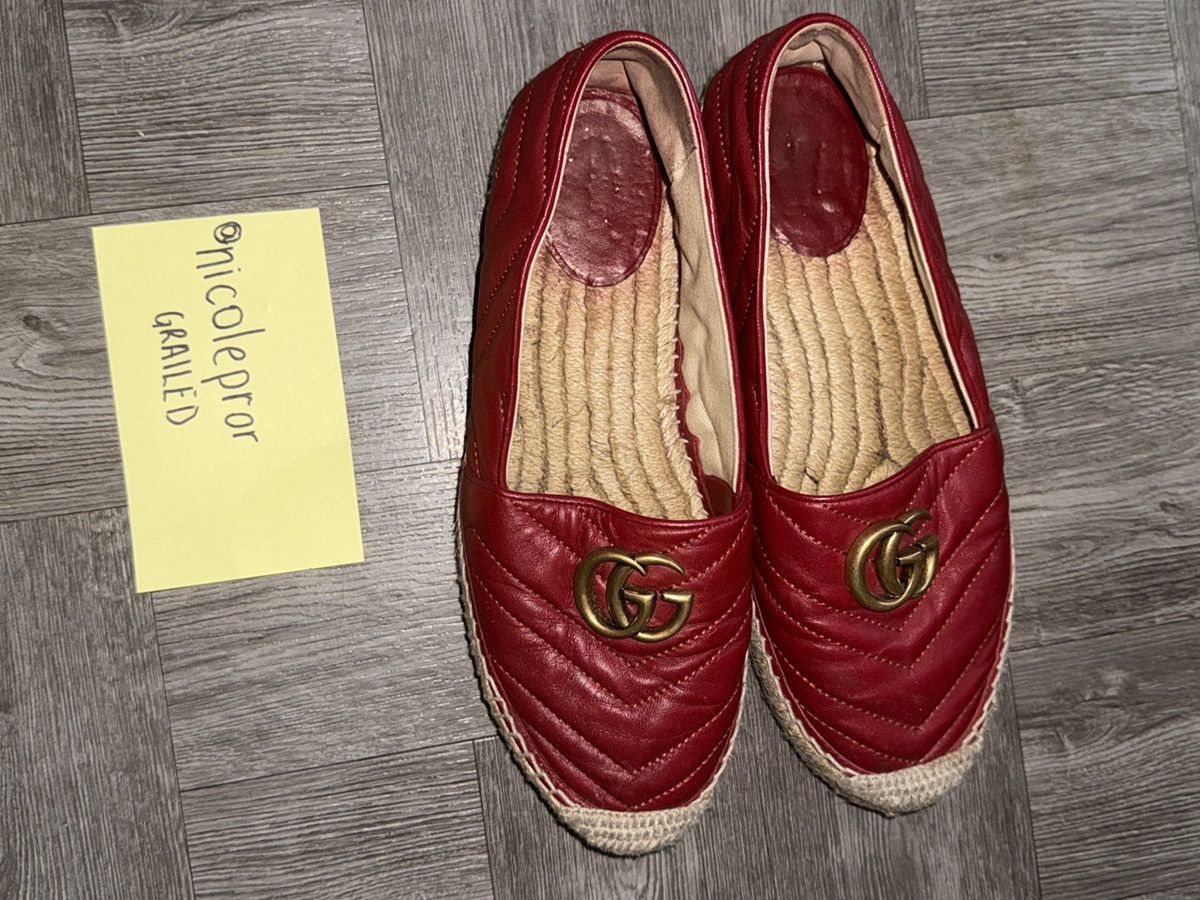 Gucci GUCCI Marmont Espadrilles Womens 39/9 US Size US 9 / IT 39 - 1 Thumbnail